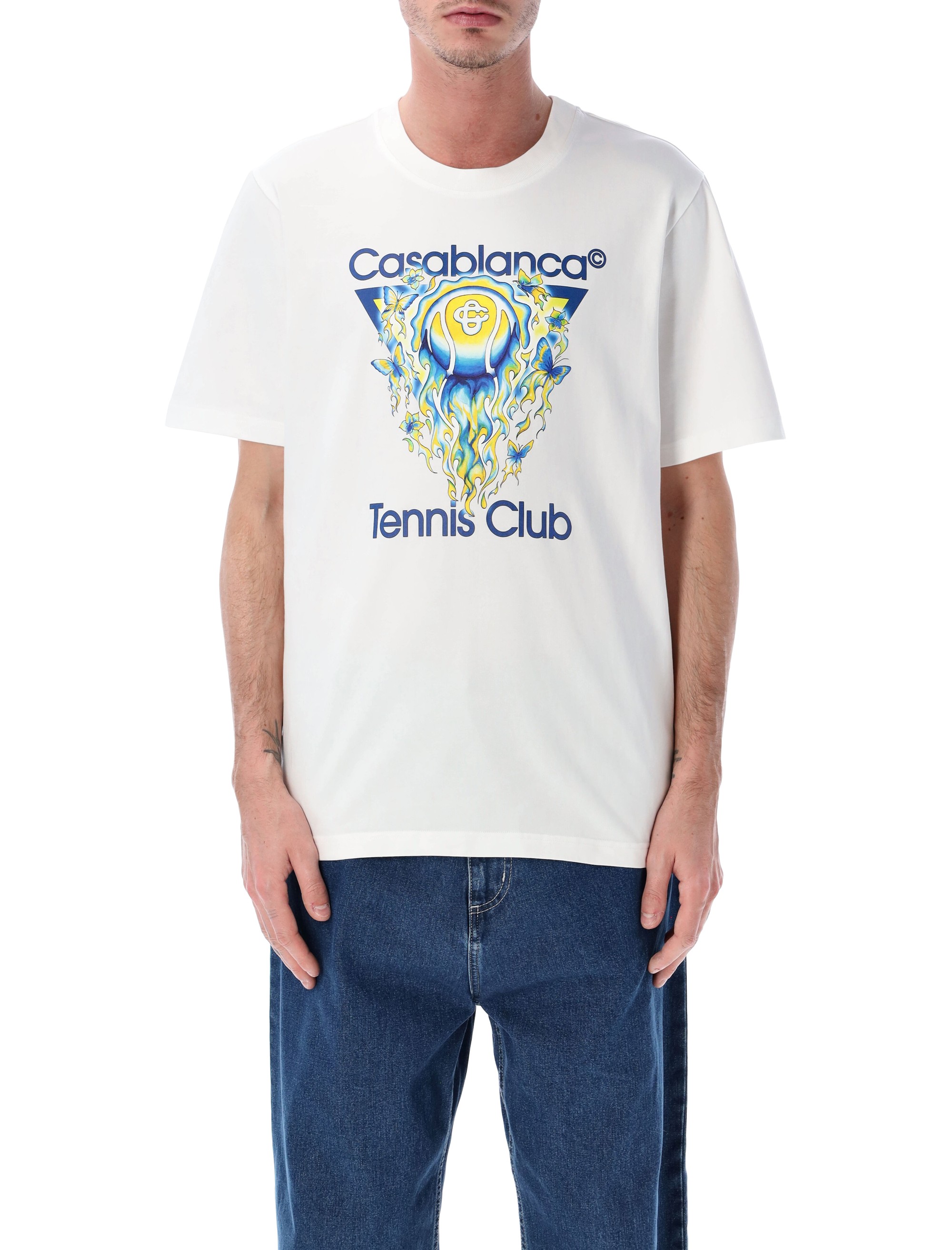 Casablanca T-shirts and Polos White MSP26JTS0010101 (Casablanca / Tシャツ・カットソー ) | Casablanca (カサブランカ)