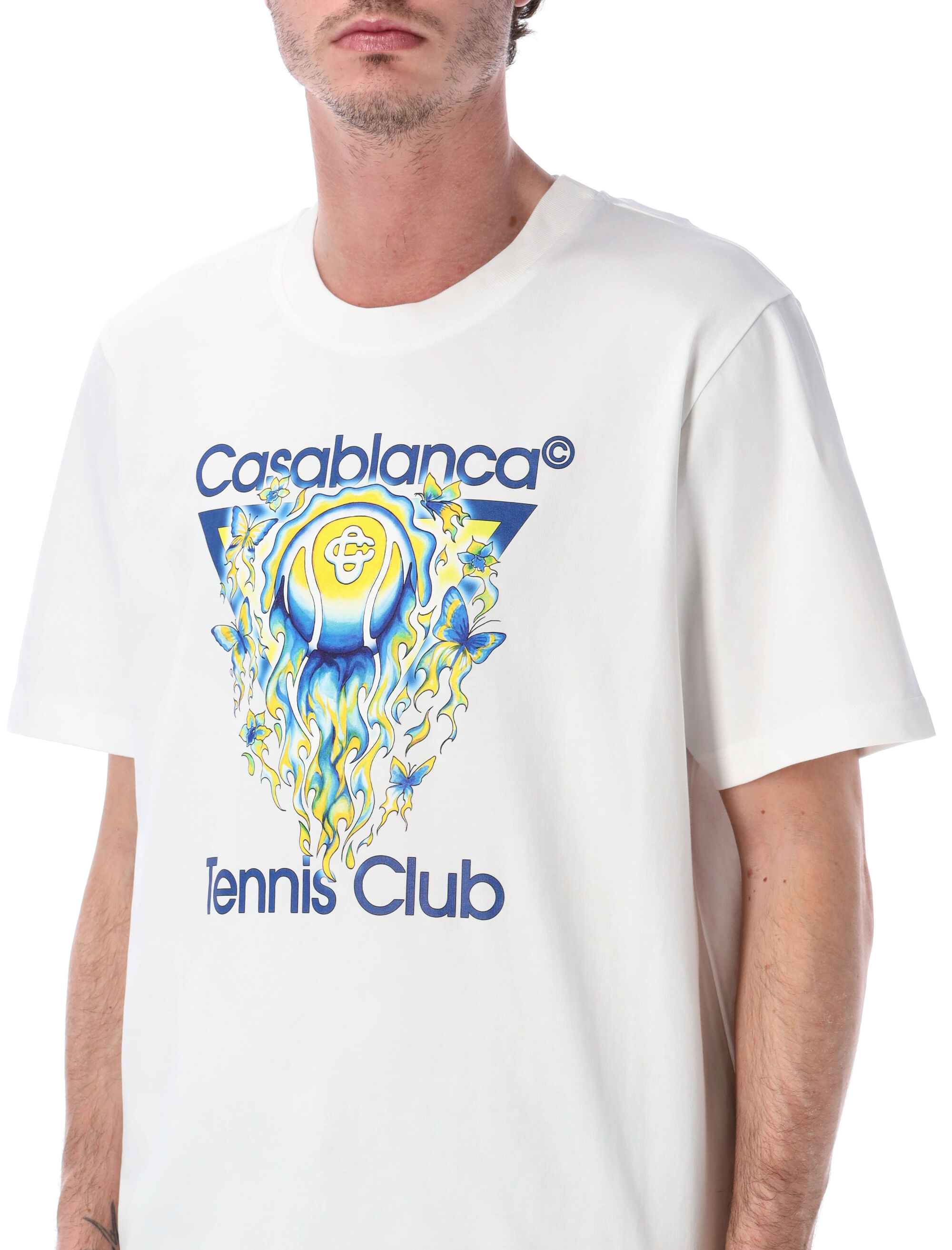 Casablanca T-shirts and Polos White MSP26JTS0010101 (Casablanca / Tシャツ・カットソー ) | Casablanca (カサブランカ)(2)