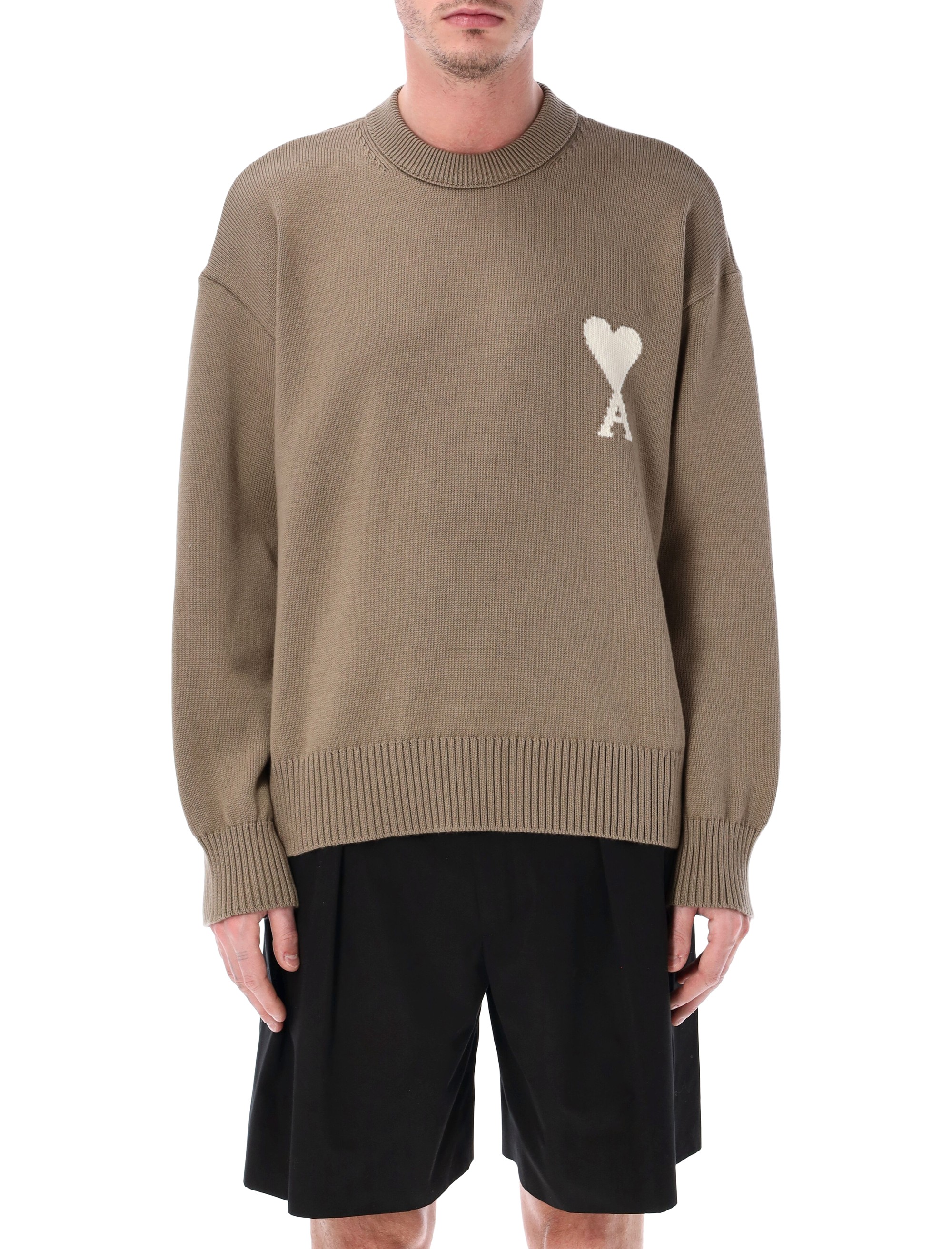 Ami Paris Sweaters Beige UKS859KN0156A117 (AMI Paris / ニット・セーター・カーディガン ) | AMI Paris (アミパリス)