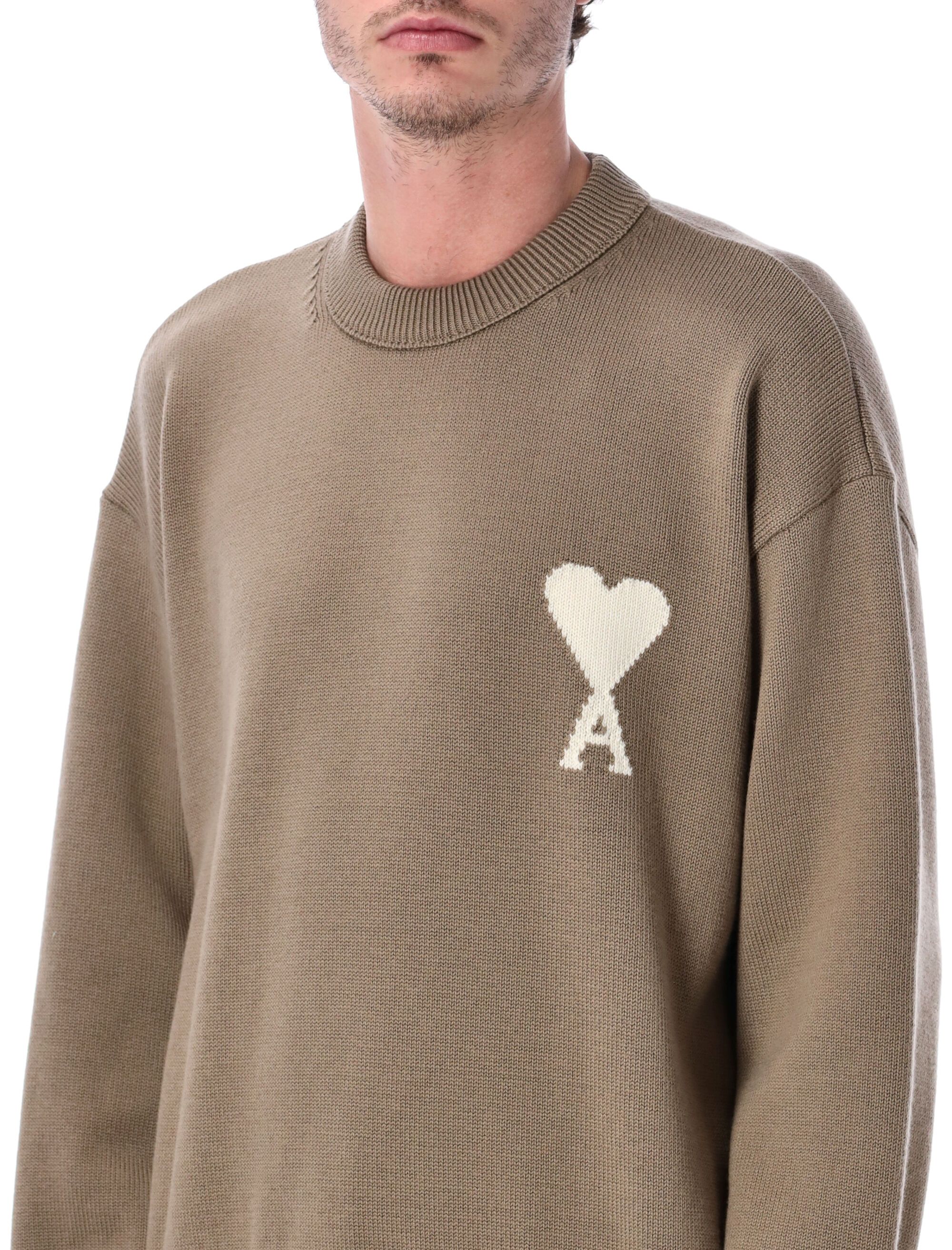 Ami Paris Sweaters Beige UKS859KN0156A117 (AMI Paris / ニット・セーター・カーディガン ) | AMI Paris (アミパリス)(2)