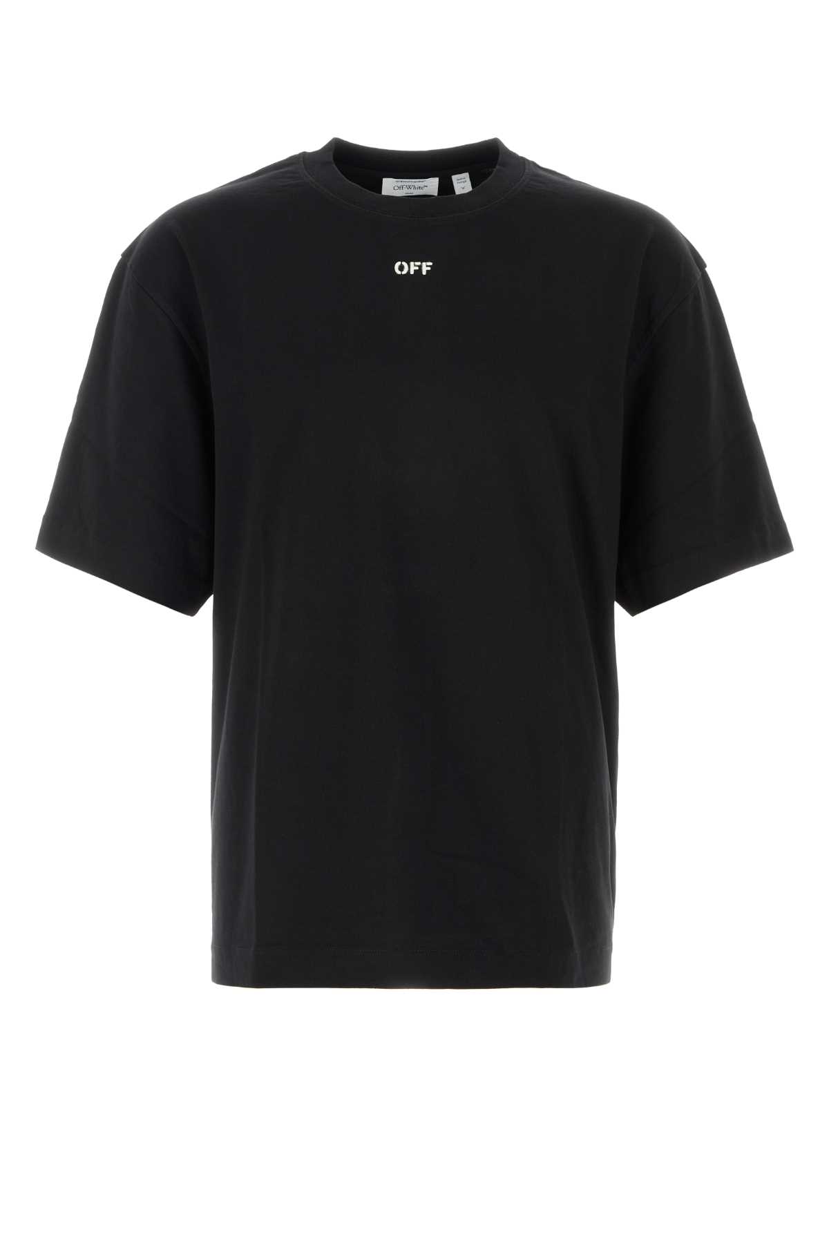 Black cotton t-shirt 44MAA120S26J00Y001 (Off-White / Tシャツ・カットソー ) | Off-White (オフホワイト)