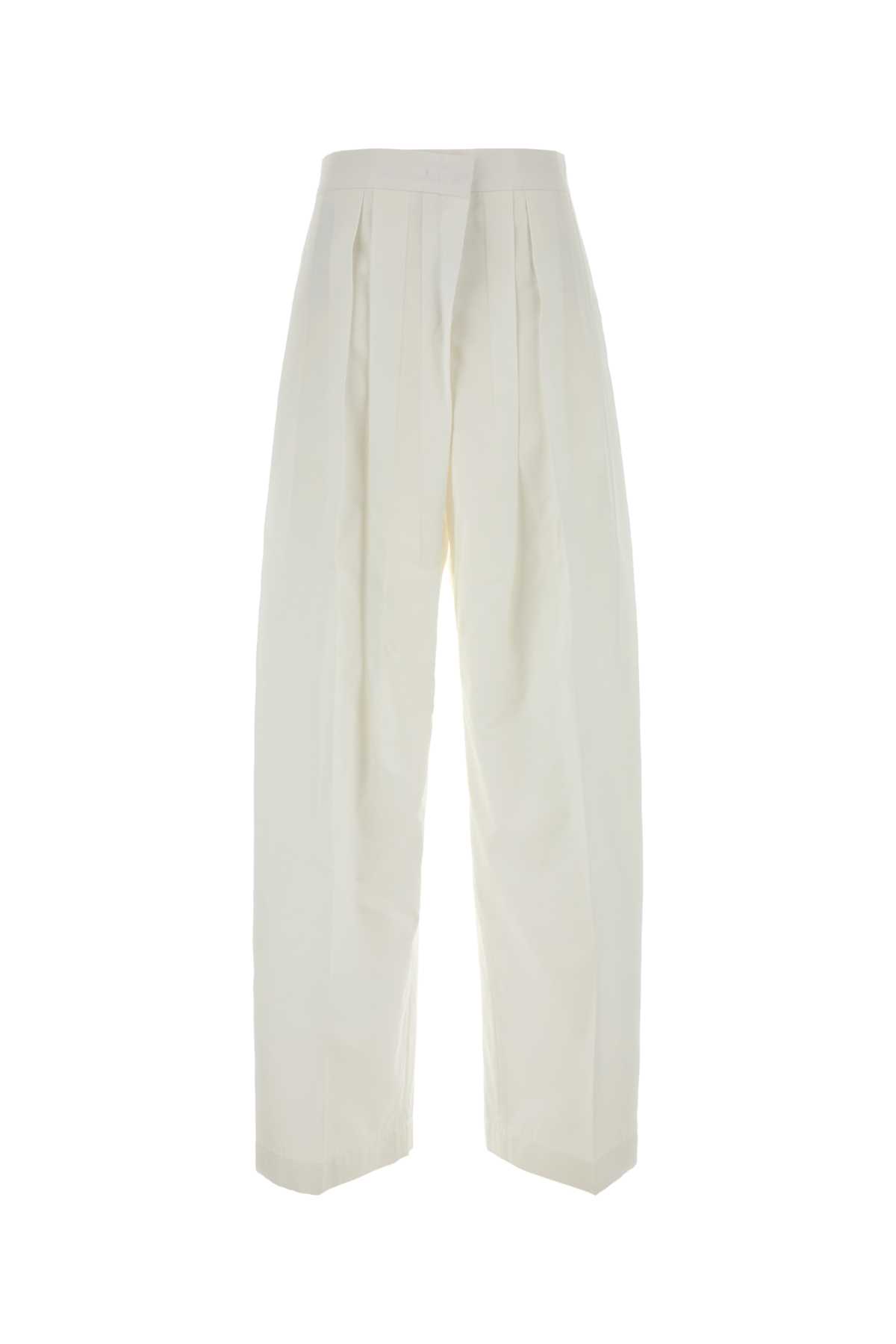 White cotton blend pant J02KA0371J45266101 (Jil Sander / パンツ ) | Jil Sander (ジルサンダー)