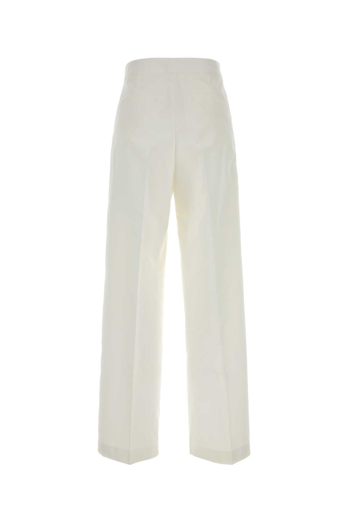 White cotton blend pant J02KA0371J45266101 (Jil Sander / パンツ ) | Jil Sander (ジルサンダー)(1)