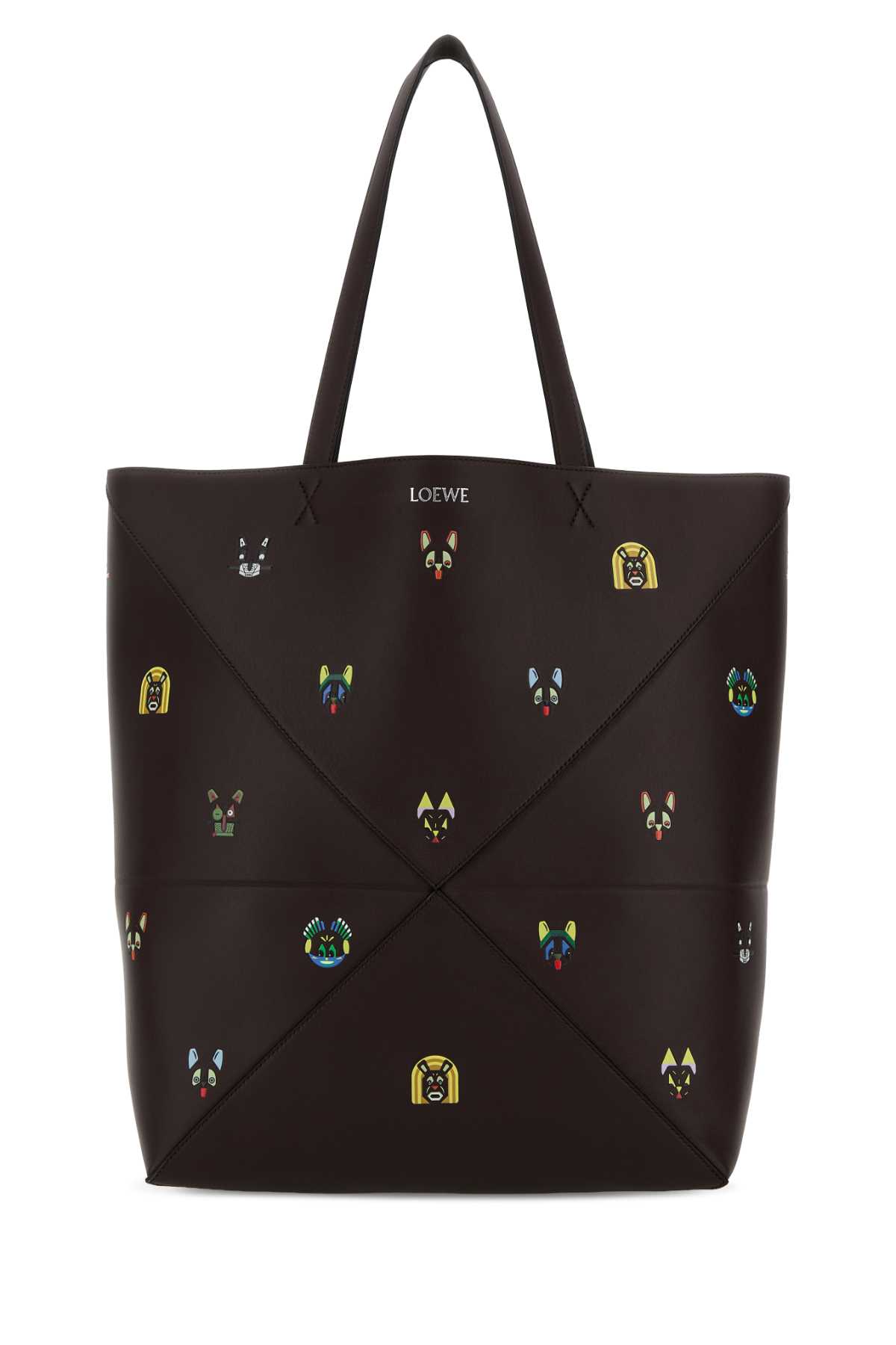 Chocolate leather Puzzle Fold Large shopping bag B779Q18X56BROWN (LOEWE / トートバッグ ) | LOEWE (ロエベ)