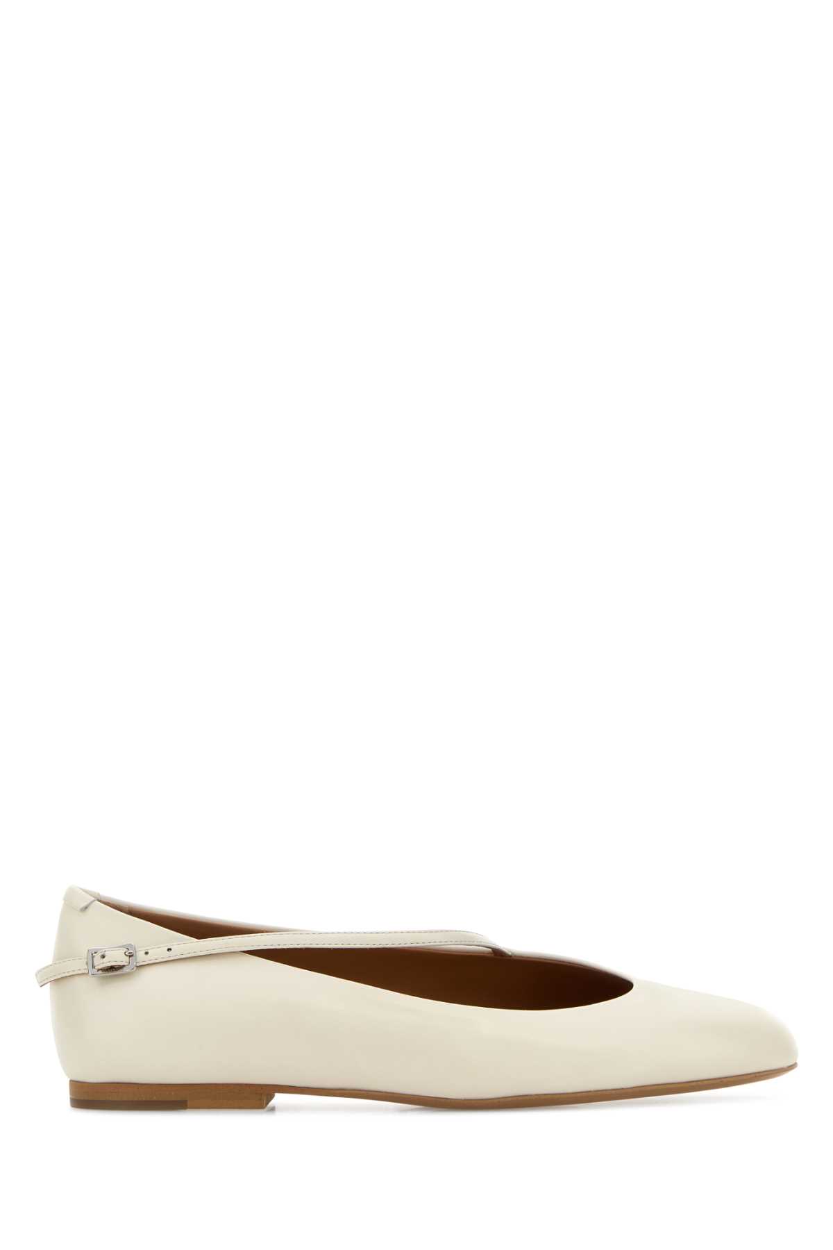 White leather Elyss ballerinas J16WZ0020P7689112 (Jil Sander / フラットシューズ ) | Jil Sander (ジルサンダー)
