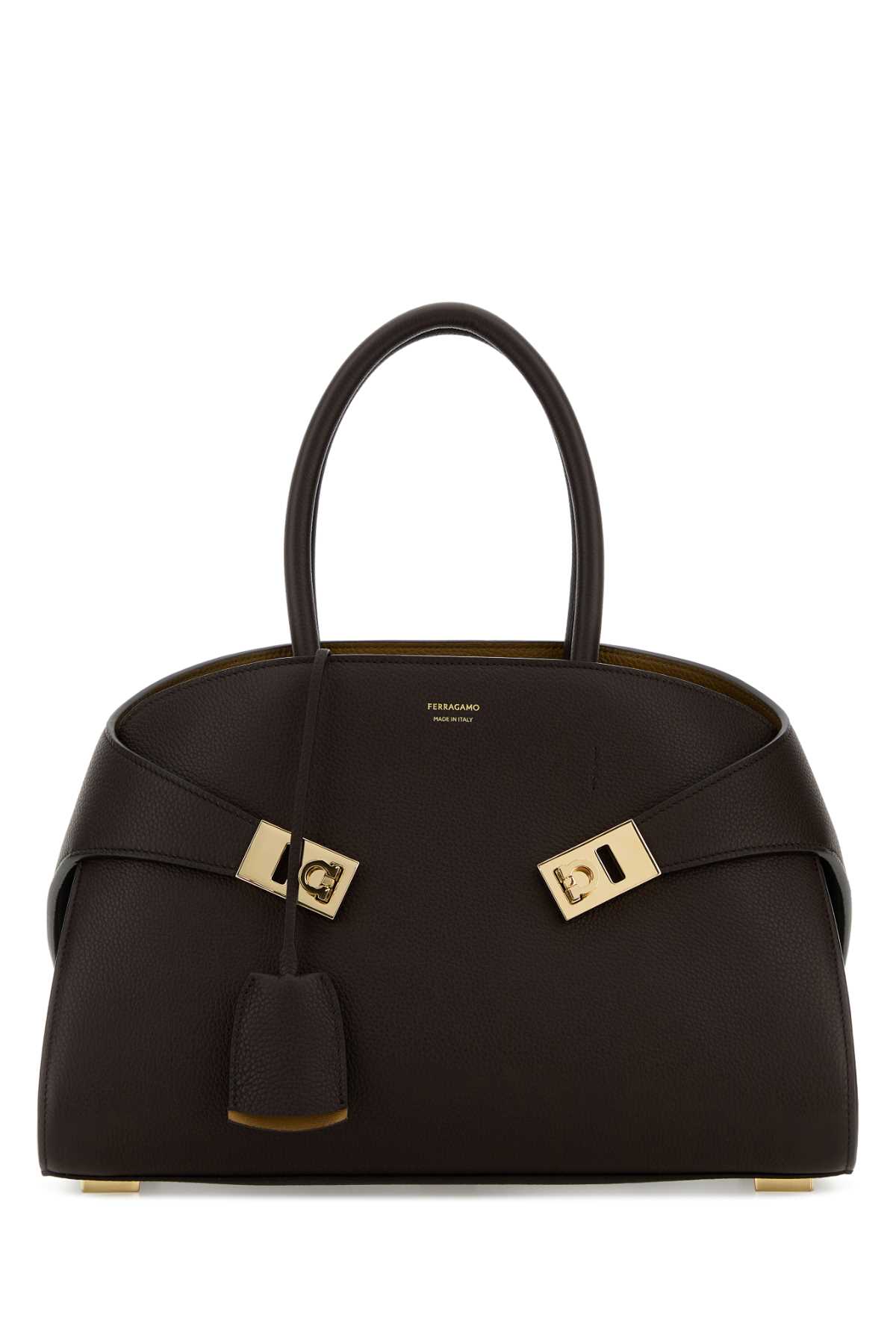 Dark brown leather small Hug handbag 215608777524TMOROBUROCR (FERRAGAMO / ハンドバッグ・ショルダーバッグ ) | FERRAGAMO (フェラガモ)