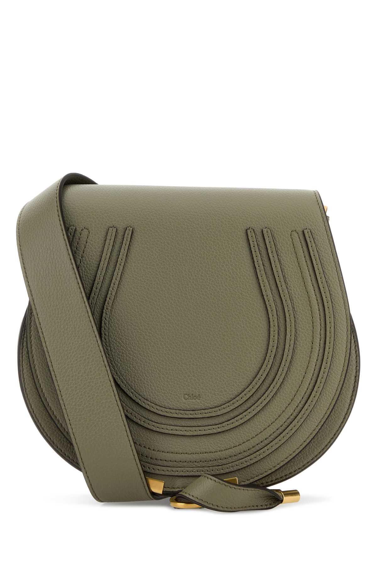 Sage green leather Marcie crossbody bag CHC24AS679I313D6 (Chloé / ハンドバッグ・ショルダーバッグ ) | Chloé (クロエ)