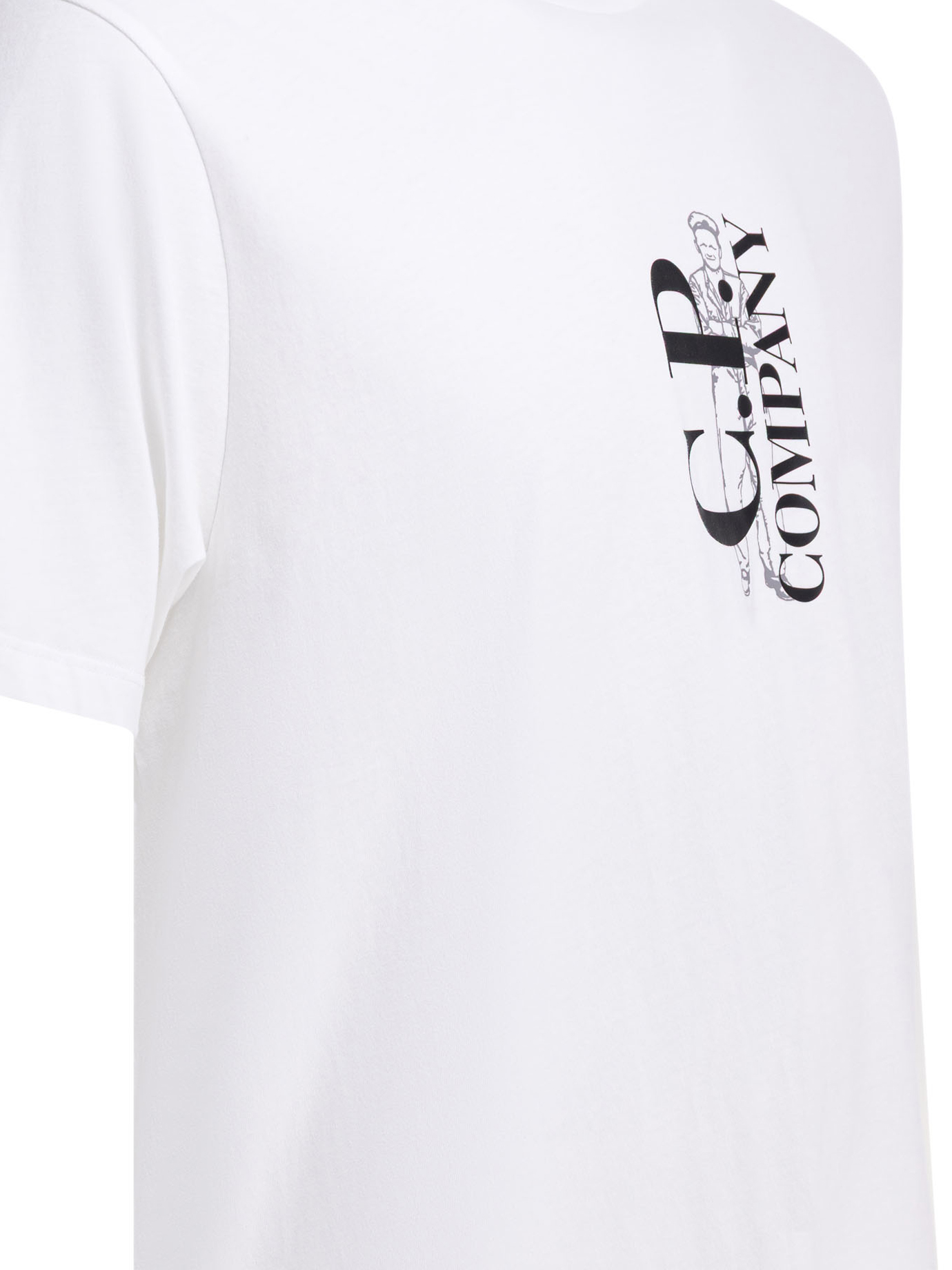 Crew-neck T-shirt with logo 20CMTS084A005100W103 (C.P. Company / Tシャツ・カットソー ) | C.P. Company (シーピーカンパニー)(3)
