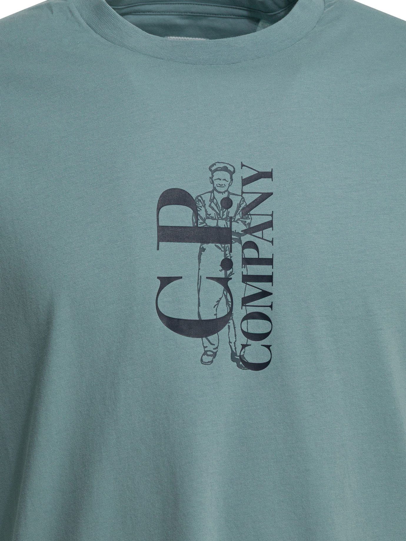 Crew-neck T-shirt with logo 20CMTS084A005100W809 (C.P. Company / Tシャツ・カットソー ) | C.P. Company (シーピーカンパニー)(2)