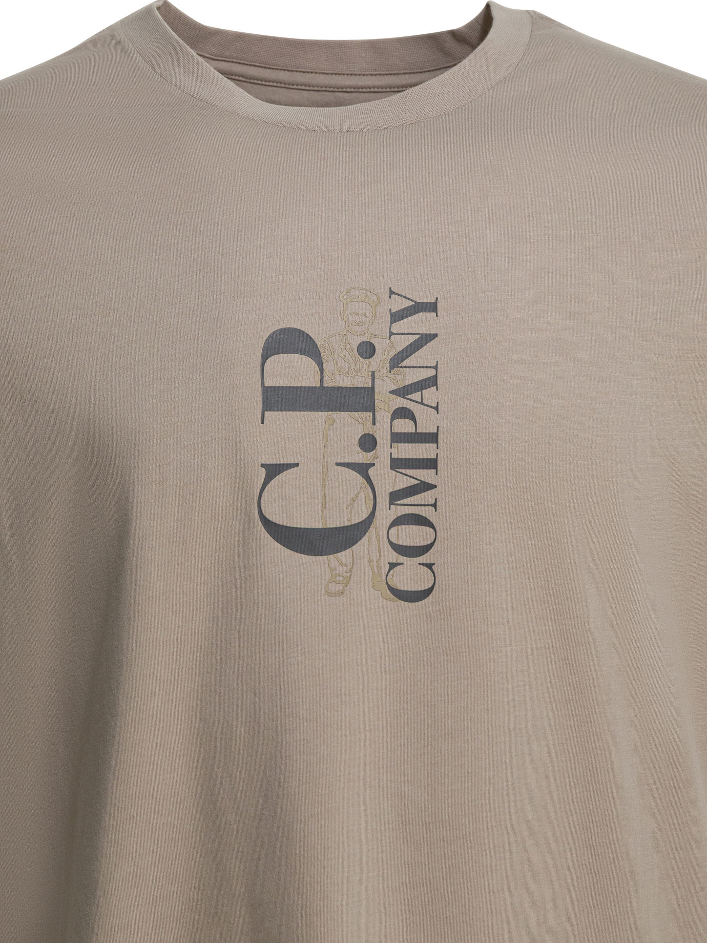 Crew-neck T-shirt with logo 20CMTS084A005100W904 (C.P. Company / Tシャツ・カットソー ) | C.P. Company (シーピーカンパニー)(2)