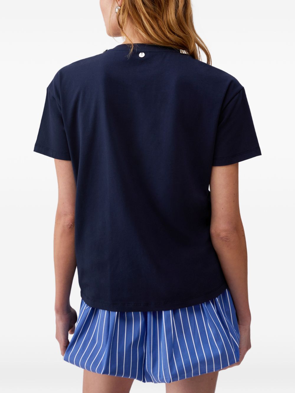 Liu Jo T-shirts and Polos Blue CA6167JS088P9583 (LIU•JO / Tシャツ・カットソー ) | LIU•JO (リュー・ジョー)(3)