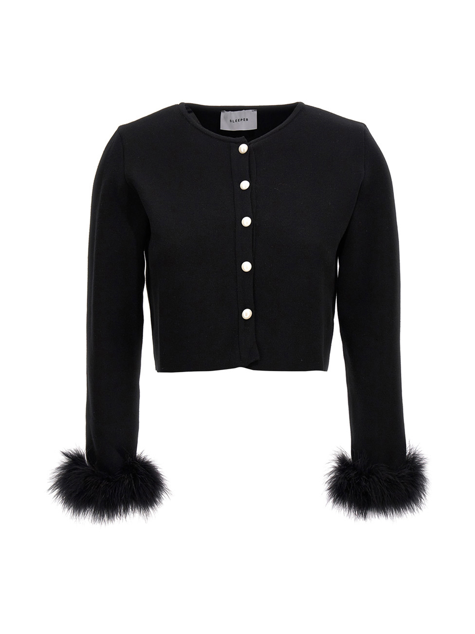 Feather cardigan SH2102KJBLACK (SLEEPER / ニット・セーター・カーディガン ) | SLEEPER (スリーパー)