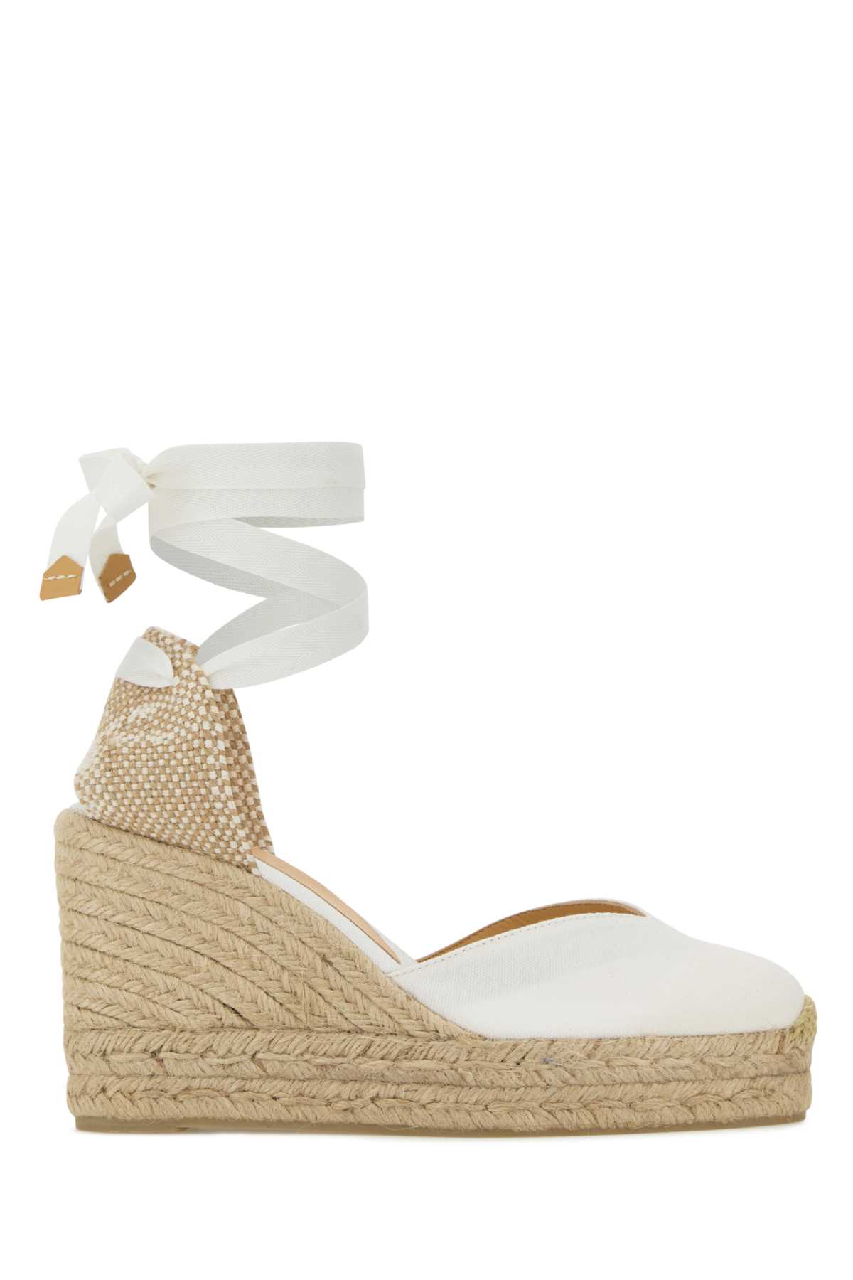 White canvas Chiara wedges 020992BLANCO (Castañer / サンダル ) | Castañer (カスタニエール)