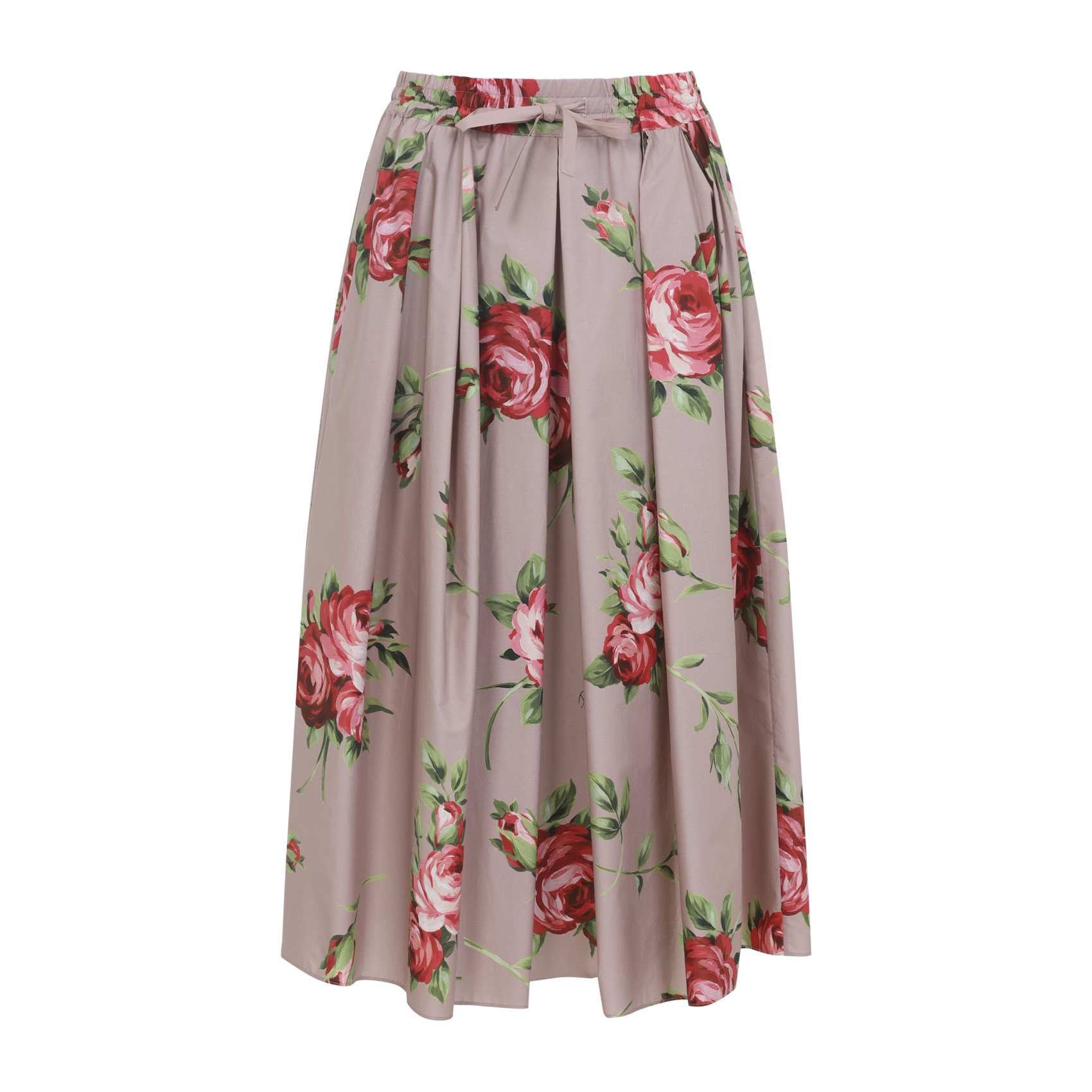 Midi skirt with rose bouquet print F4DC7THS5UTHF5ZN (Dolce & Gabbana / スカート ) | Dolce & Gabbana (ドルチェガッバーナ)