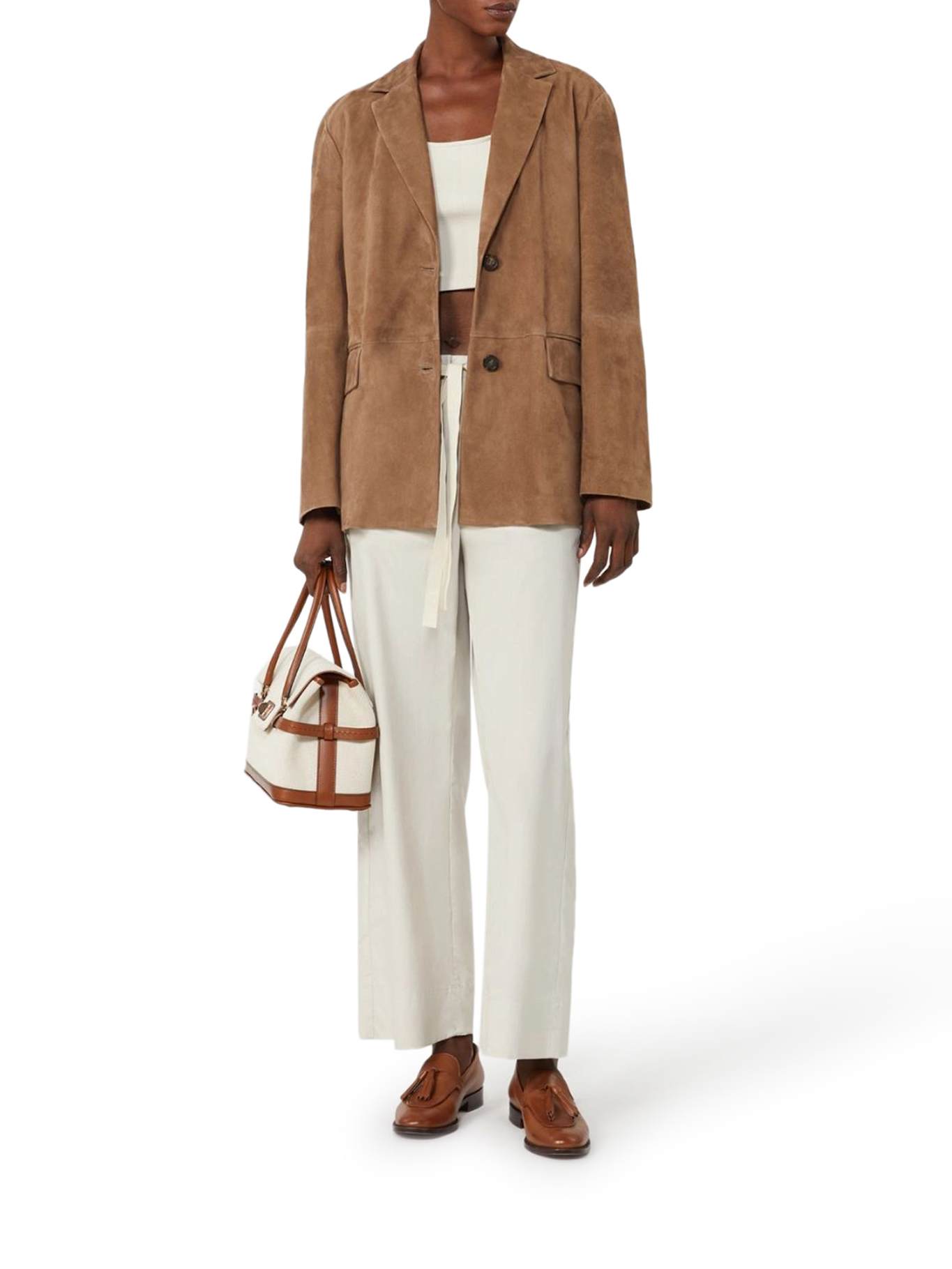 COTTON DRAWSTRING TROUSERS 2619131023600057 (S MAX MARA / パンツ ) | S MAX MARA (エス マックスマーラ)(1)