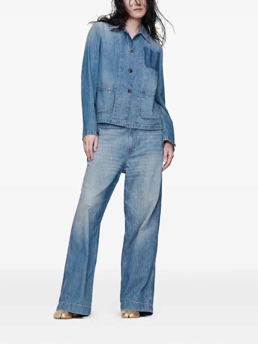 LIVED-IN FINISH DENIM WORKWEAR SHIRT S51DT0032M30021963 (Maison Margiela / カジュアルジャケット ) | Maison Margiela (メゾン マルジェラ)(1)
