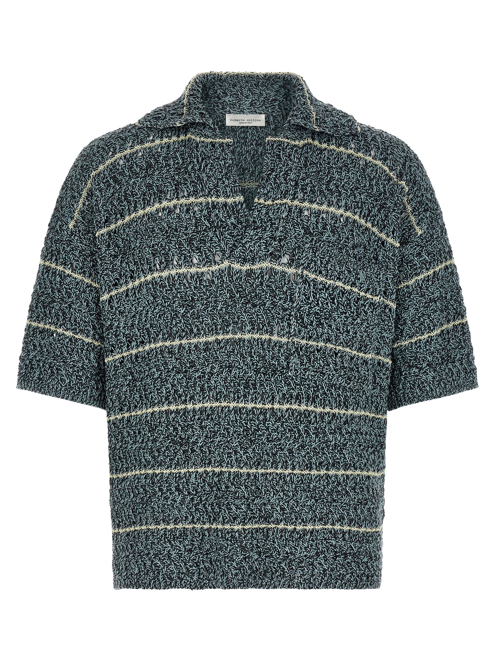 'Mouliné' polo shirt 261MYA3702410 (roberto collina / ニット・セーター・カーディガン ) | roberto collina (ロベルトコリーナ)