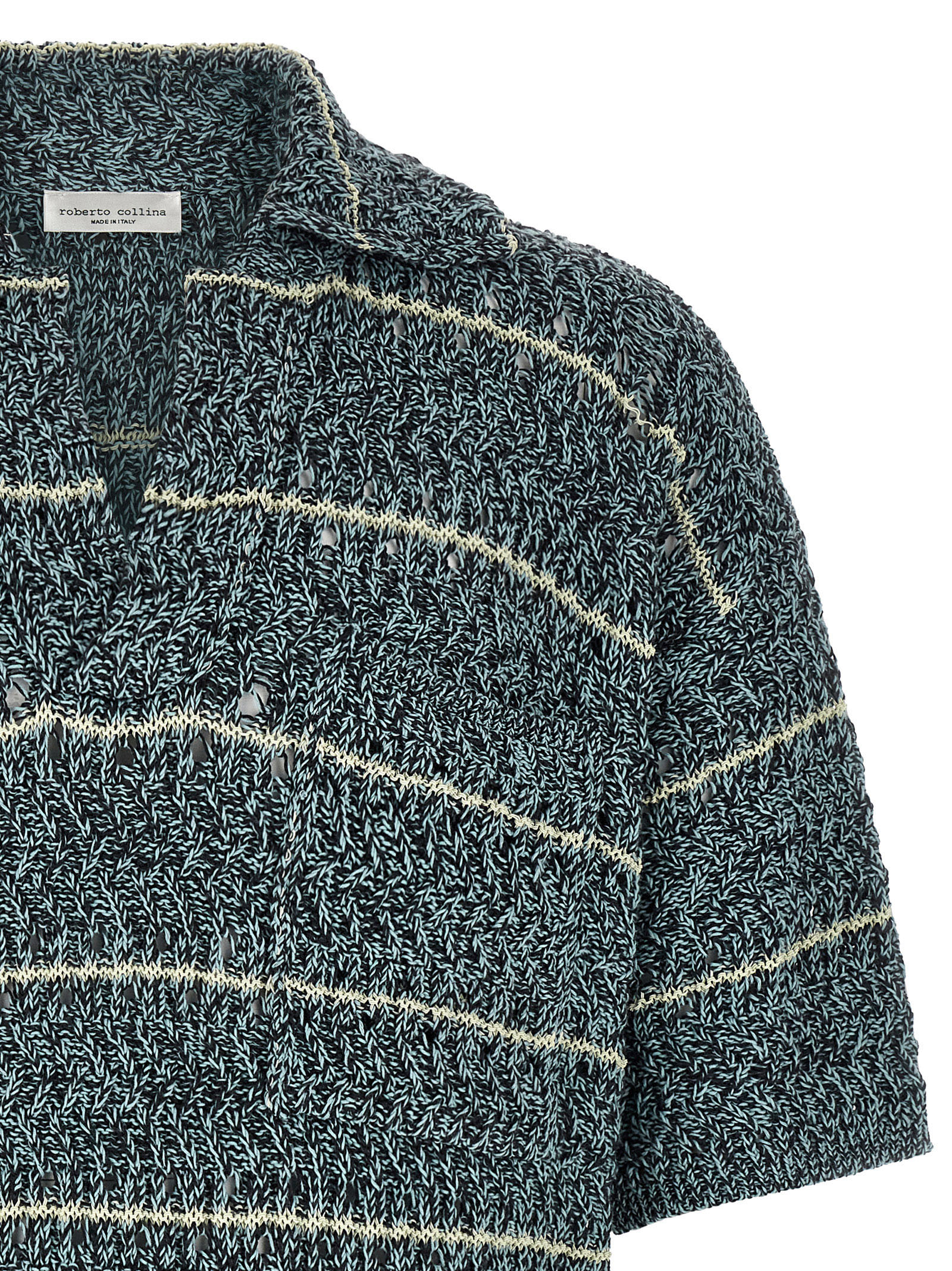 'Mouliné' polo shirt 261MYA3702410 (roberto collina / ニット・セーター・カーディガン ) | roberto collina (ロベルトコリーナ)(2)