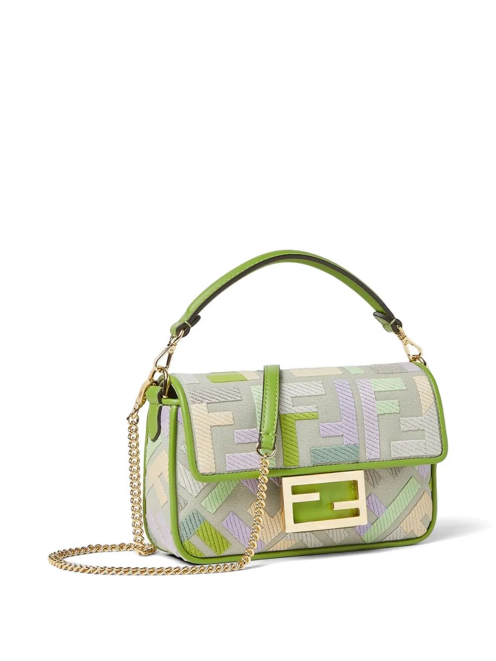 CANVAS BAG WITH MULTICOLOR FF EMBROIDERY 8BS017AYDFF1VFP (FENDI / ハンドバッグ・ショルダーバッグ ) | FENDI (フェンディ)(2)