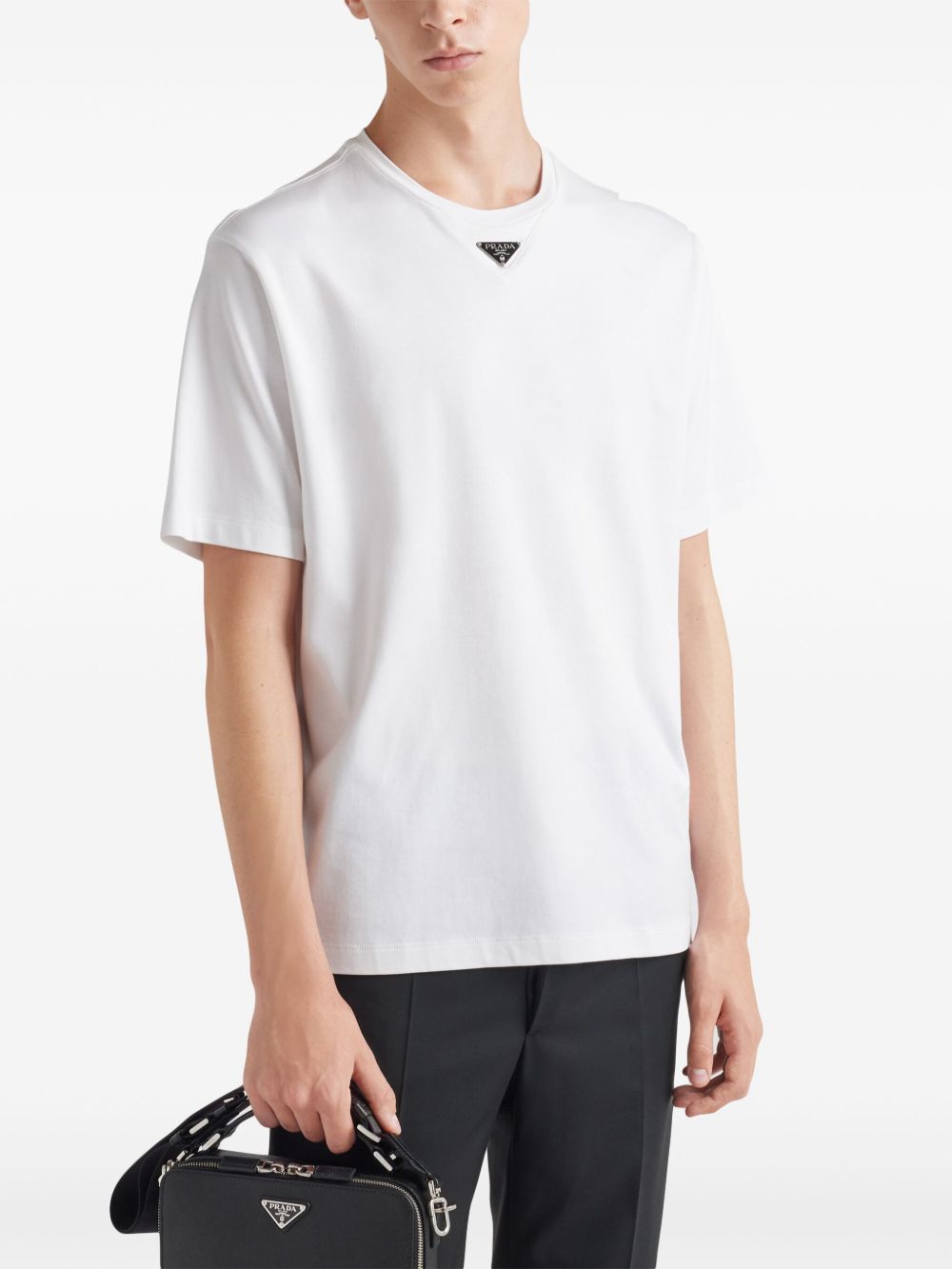 Prada T-shirts and Polos WHITE UJN861240F0009 (Prada / Tシャツ・カットソー ) | Prada (プラダ)(1)