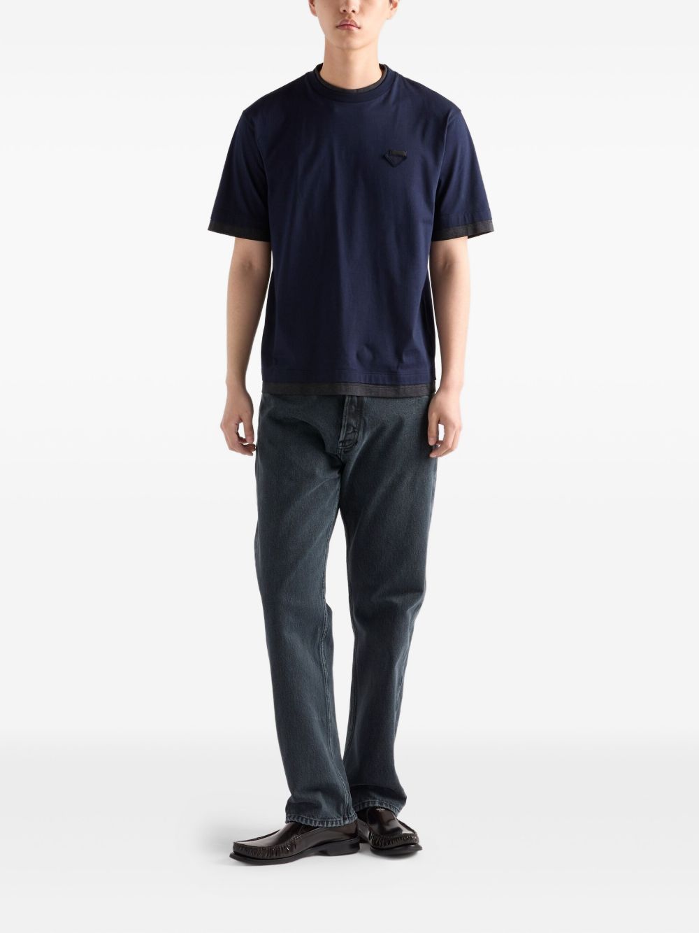 Prada T-shirts and Polos Blue UJN91211CDF095J (Prada / Tシャツ・カットソー ) | Prada (プラダ)(2)