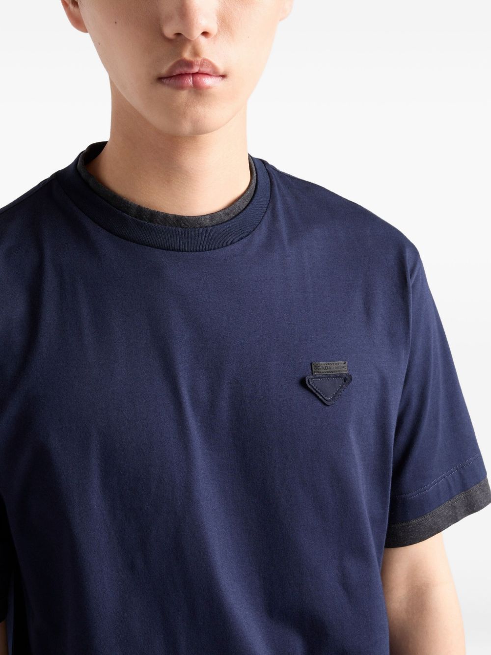 Prada T-shirts and Polos Blue UJN91211CDF095J (Prada / Tシャツ・カットソー ) | Prada (プラダ)(3)