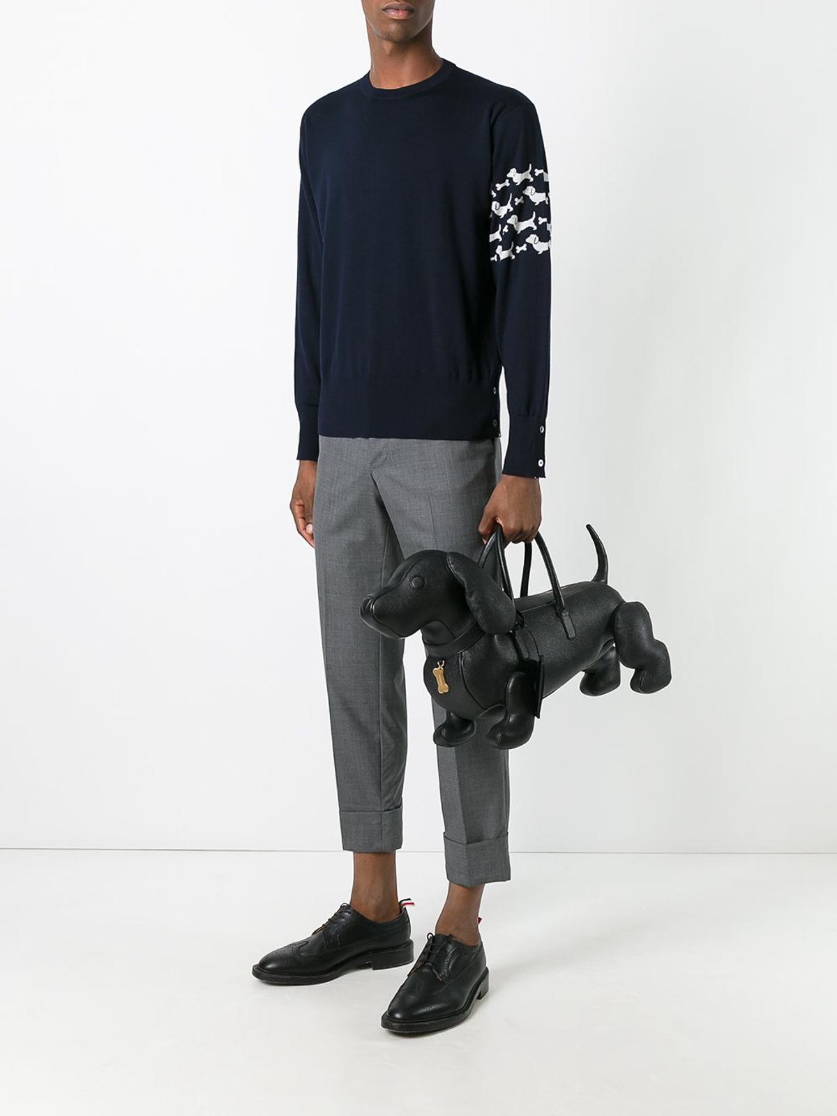 Hector pebbled leather tote bag MAG050A00198001 (Thom Browne / ハンドバッグ・ショルダーバッグ ) | Thom Browne (トム・ブラウン)(1)