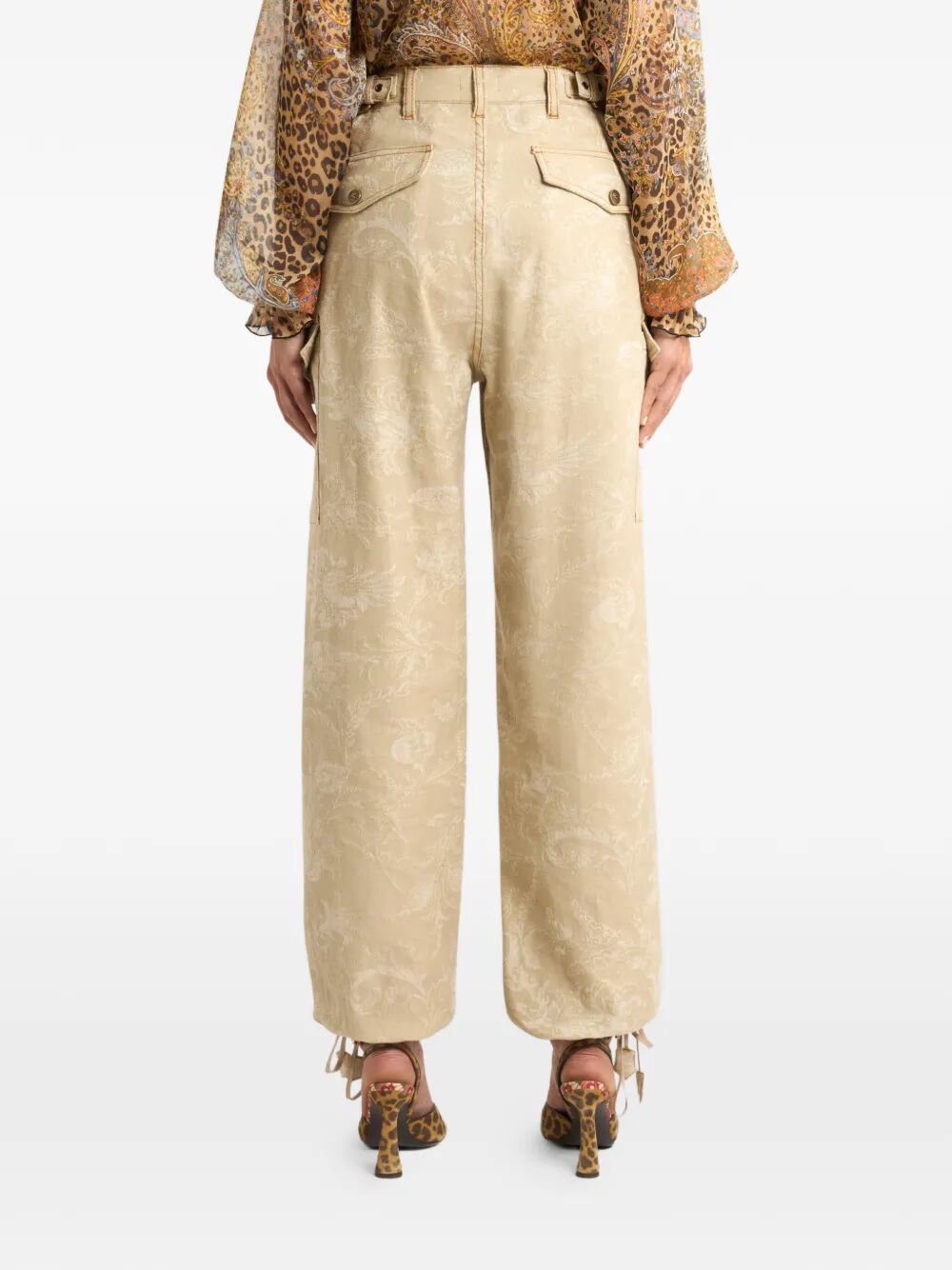 FLORAL JACQUARD CANVAS CARGO TROUSERS WRNB003399TJEK7S9820 (ETRO / ジーンズ ) | ETRO (エトロ)(2)