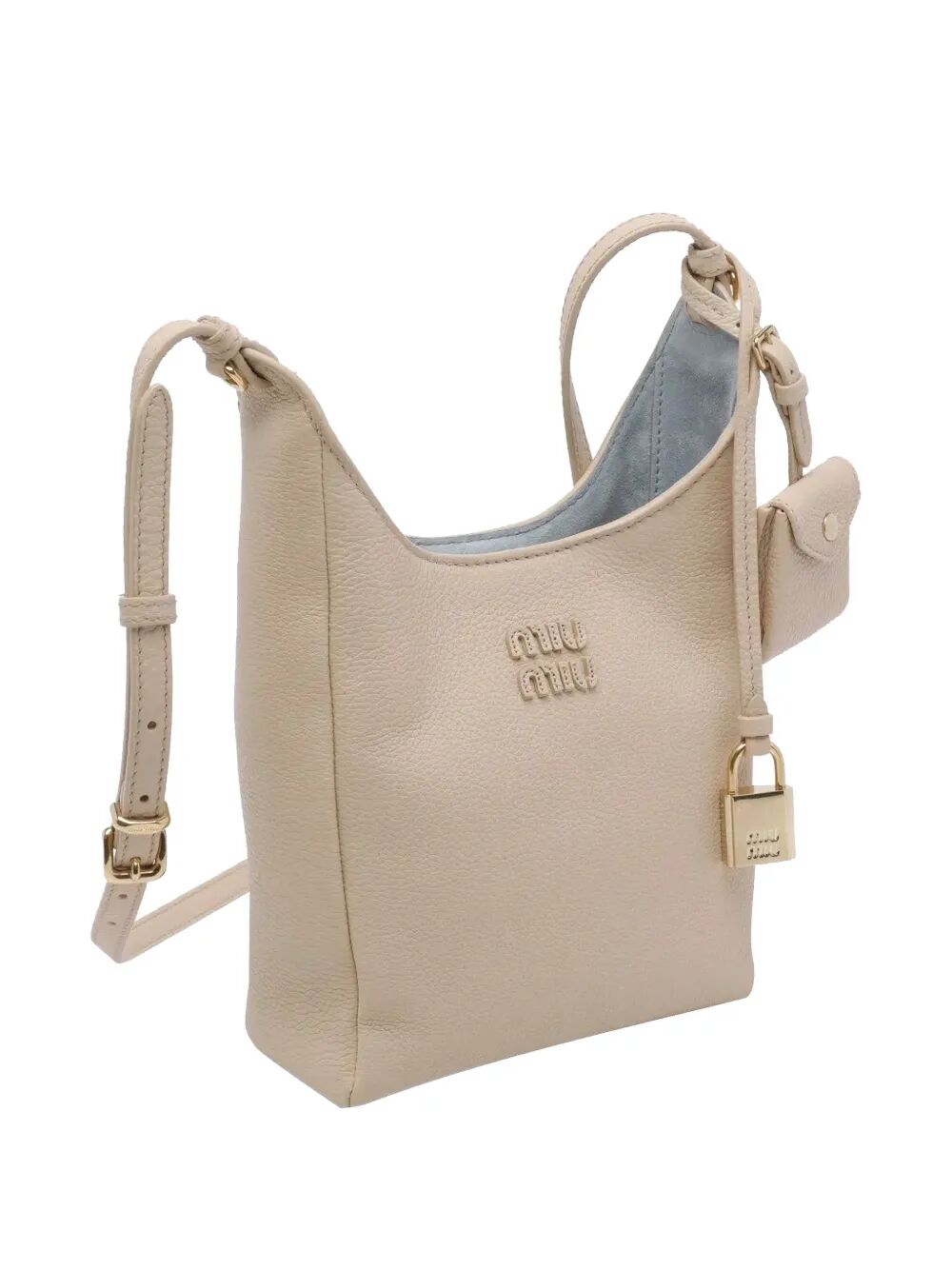 LEATHER BUCKET BAG WITH ADJUSTABLE SHOULDER STRAP 5BE099VOOO2IFLF05C2 (MIU MIU / ハンドバッグ・ショルダーバッグ ) | MIU MIU (ミュウミュウ)(1)