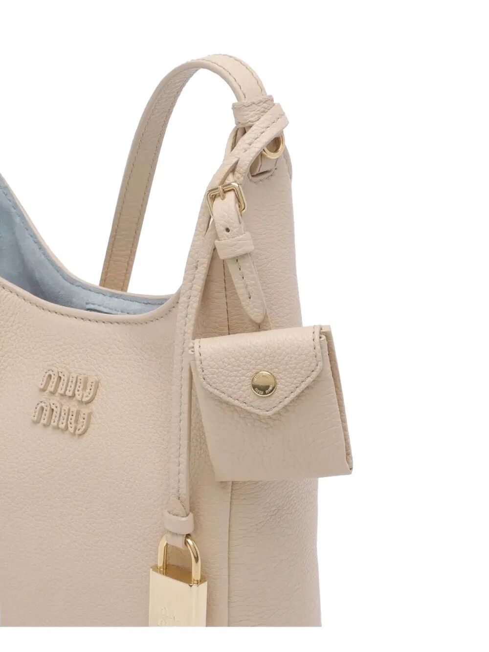 LEATHER BUCKET BAG WITH ADJUSTABLE SHOULDER STRAP 5BE099VOOO2IFLF05C2 (MIU MIU / ハンドバッグ・ショルダーバッグ ) | MIU MIU (ミュウミュウ)(3)