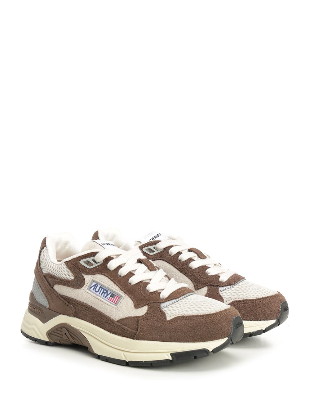 HYPERWAY LOW WOM SA03 SUEDE BICOLOR/MESH SAND/COTTO HYLWSA03 (AUTRY / スニーカー ) | AUTRY (オートリー)(1)