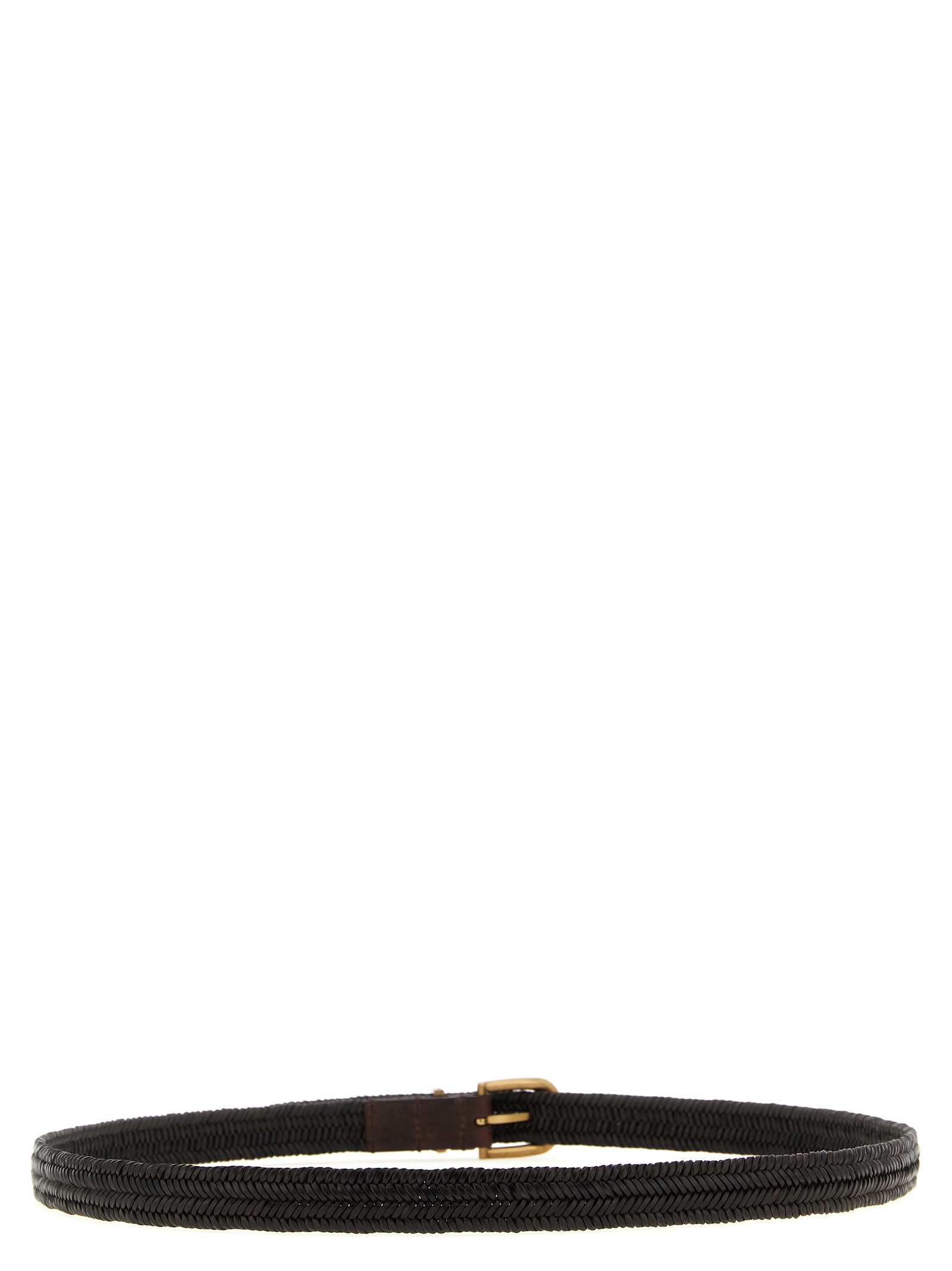 Stretch leather belt M0NAPC228CMORO (Brunello Cucinelli / ベルト・サスペンダー ) | Brunello Cucinelli (ブルネロ・クチネリ)(1)