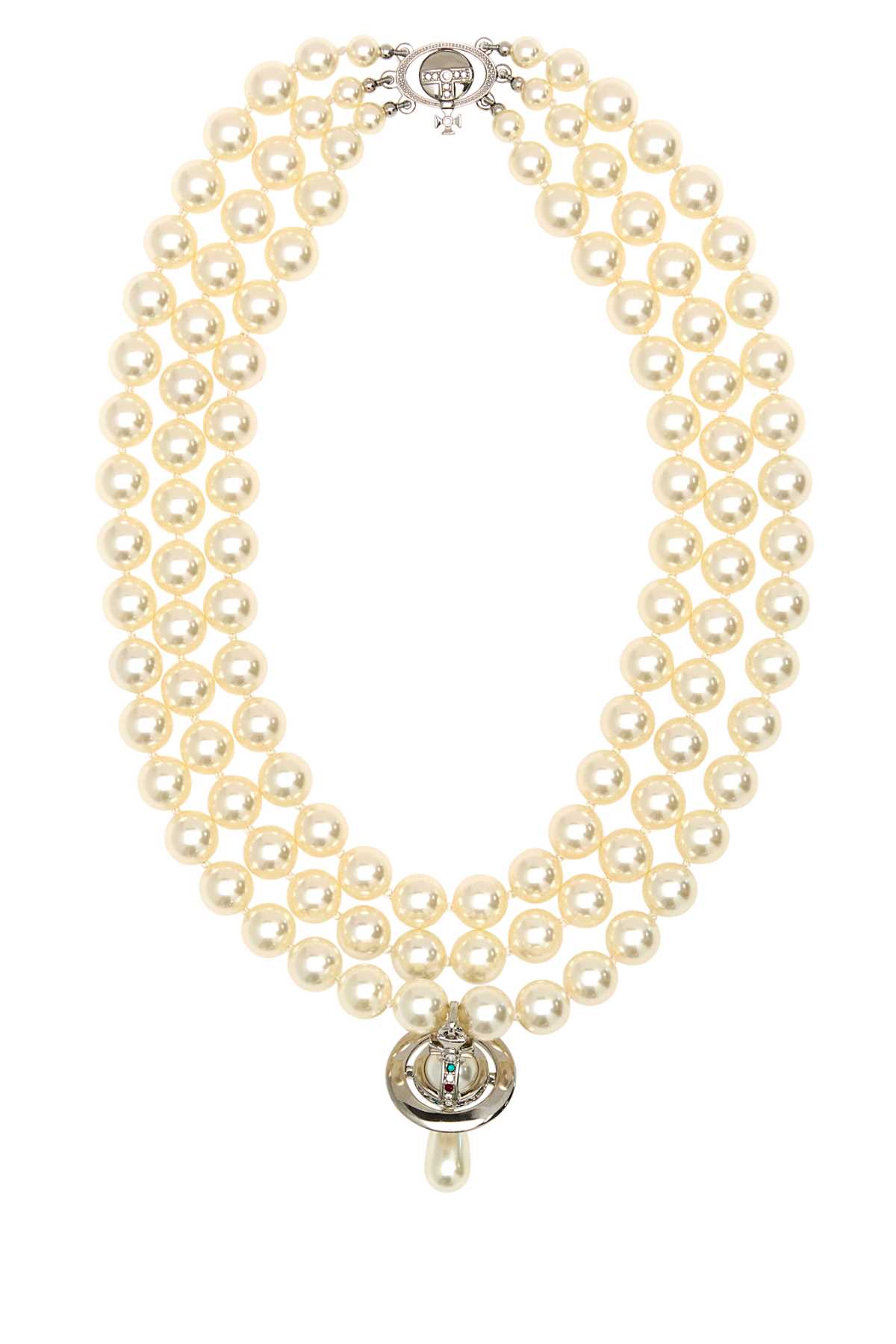 Ivory pearls Drop chocker 6303000902P128CNP128 (Vivienne Westwood / ネックレス ) | Vivienne Westwood (ヴィヴィアン・ウェストウッド)