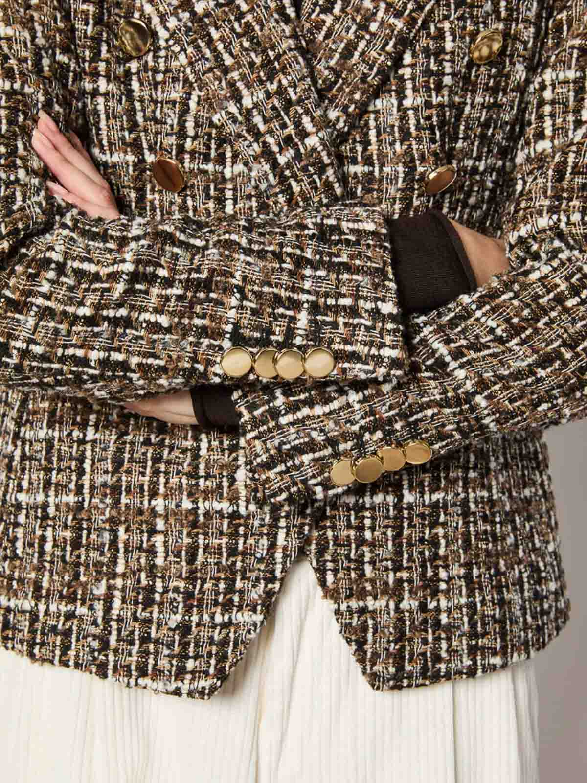 Ilaria Double-Breasted Boucl Tweed Jacket 21515257601 (L.B.M.1911 / ブレザー・ジャケット ) | L.B.M.1911 (エルビーエム1911)(4)