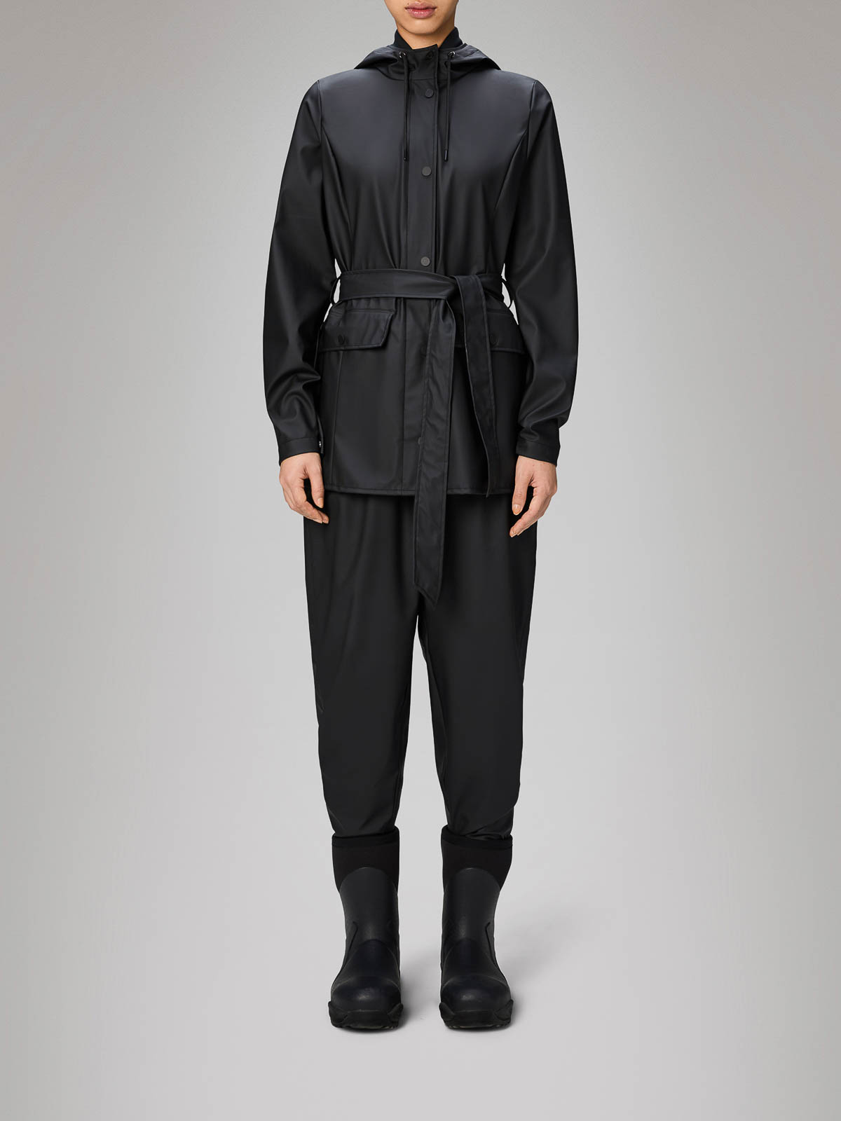 Curve Short W Jacket 12100BLA (RAINS / カジュアルジャケット ) | RAINS (レインズ)(2)