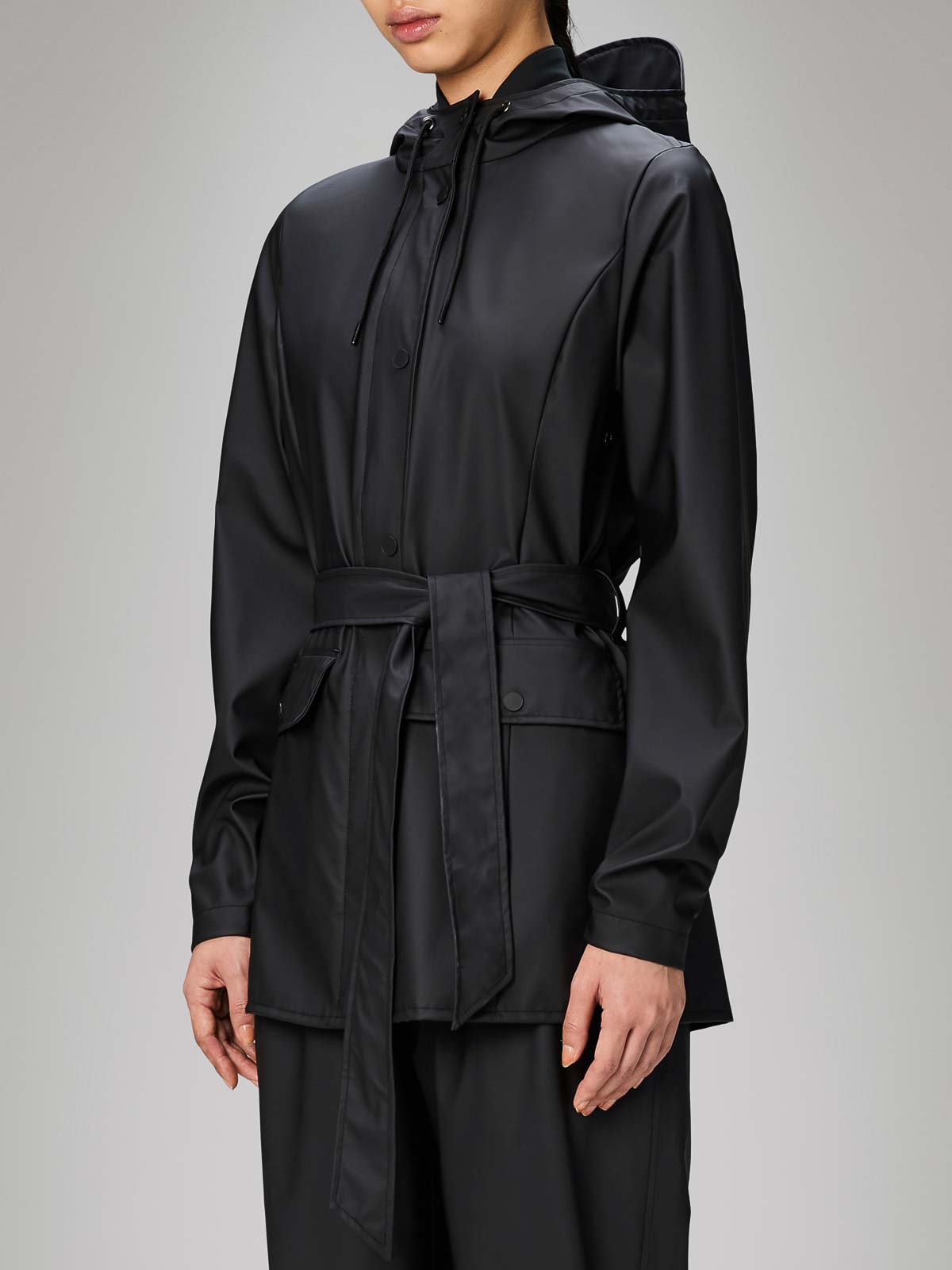 Curve Short W Jacket 12100BLA (RAINS / カジュアルジャケット ) | RAINS (レインズ)(4)