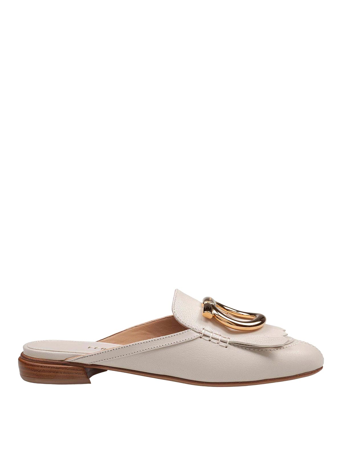 Leather mules with maxi Gancini buckle 01L0520790495 (FERRAGAMO / サンダル ) | FERRAGAMO (フェラガモ)