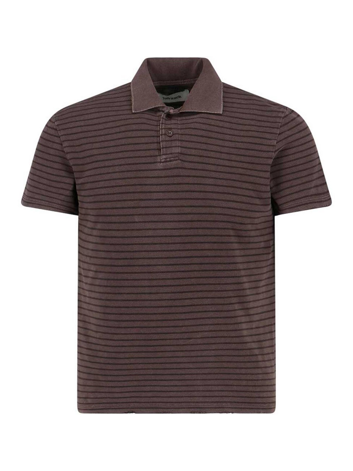Striped Polo Shirt BF12TS305FADEDBROWN (Tonywack / ポロシャツ ) | Tonywack (トニーワック)