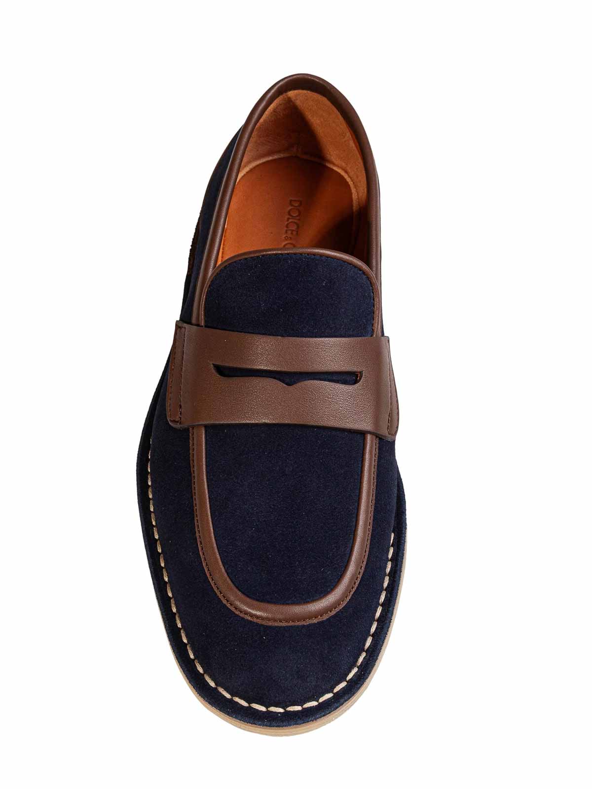 Dolce & Gabbana Blue/Dark Calfskin Slipper A50744A008489428 (Dolce & Gabbana / ローファー ) | Dolce & Gabbana (ドルチェガッバーナ)(2)
