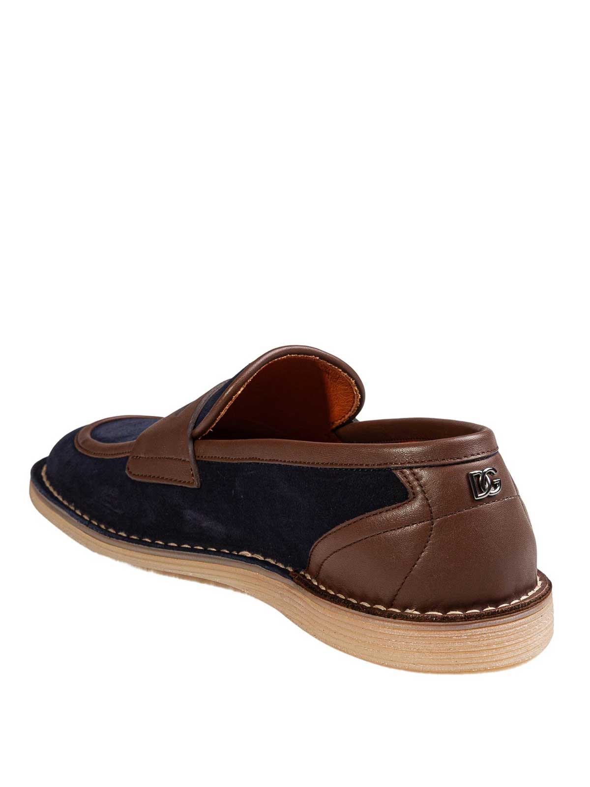 Dolce & Gabbana Blue/Dark Calfskin Slipper A50744A008489428 (Dolce & Gabbana / ローファー ) | Dolce & Gabbana (ドルチェガッバーナ)(3)
