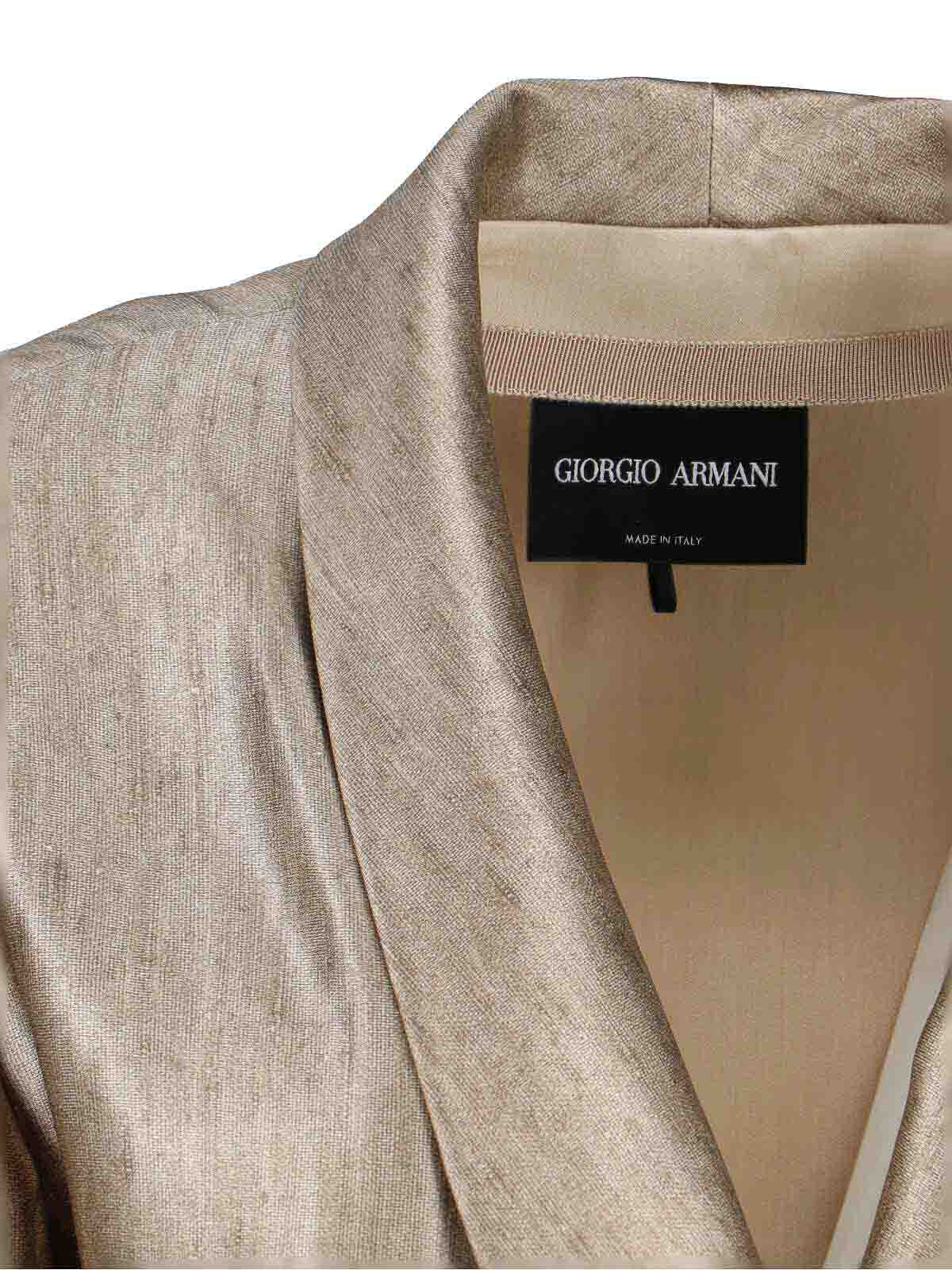 Blazer Doppiopetto In Seta GW002825TE20145M6304 (GIORGIO ARMANI / ブレザー・ジャケット ) | GIORGIO ARMANI (ジョルジオ アルマーニ)(4)