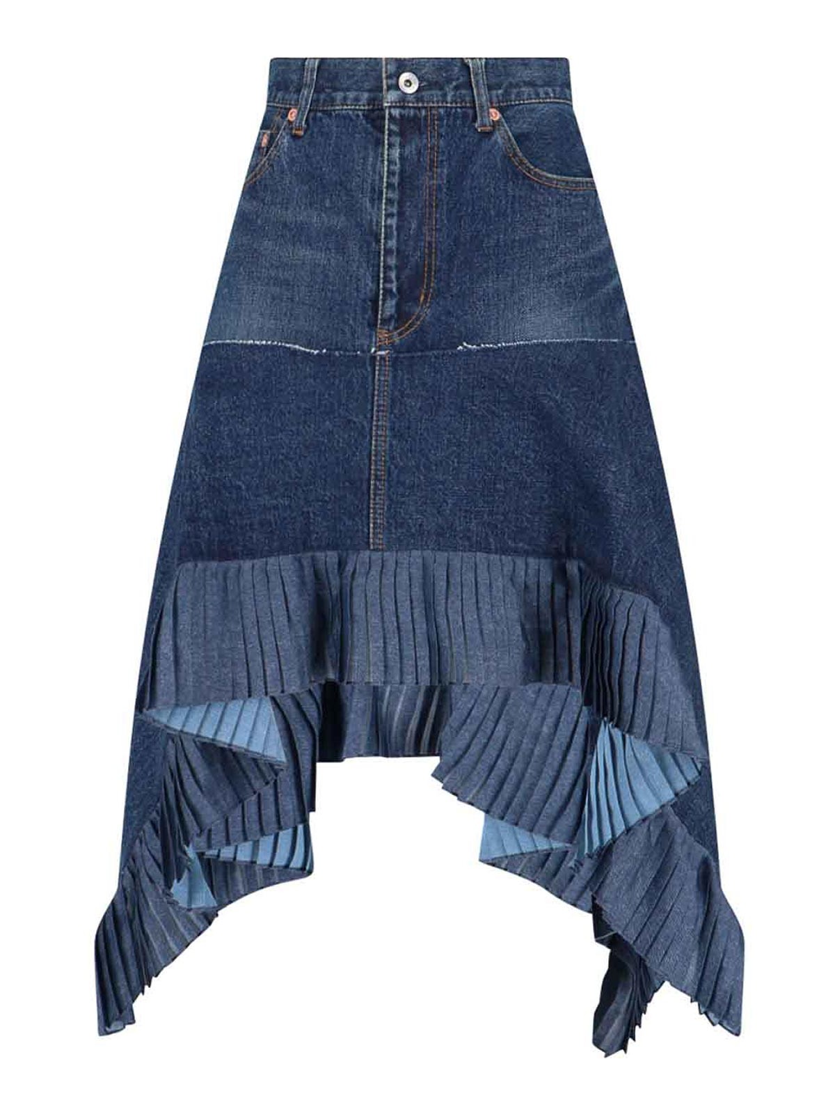 Gonna Midi In Denim 2608315401 (sacai / スカート ) | sacai (サカイ)