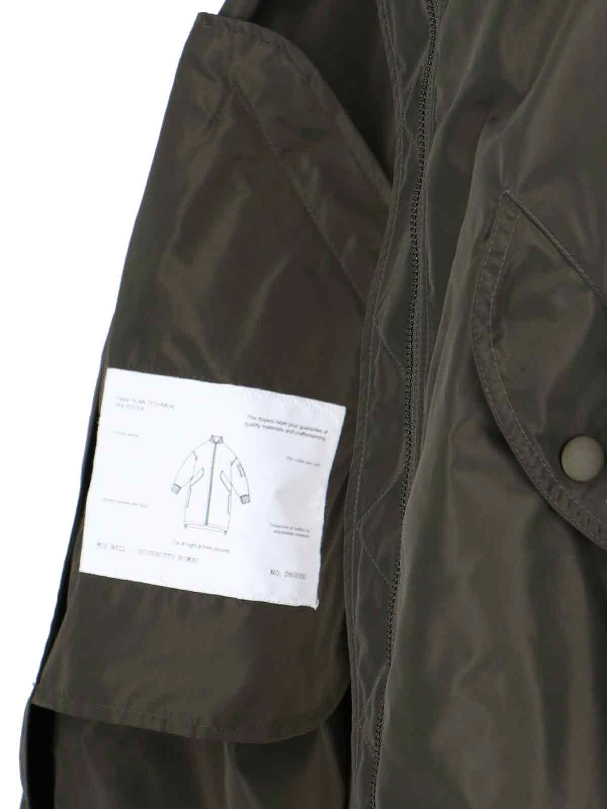 Coat in technical fabric N622P00801237 (ASPESI / コート ) | ASPESI (アスペジ)(4)