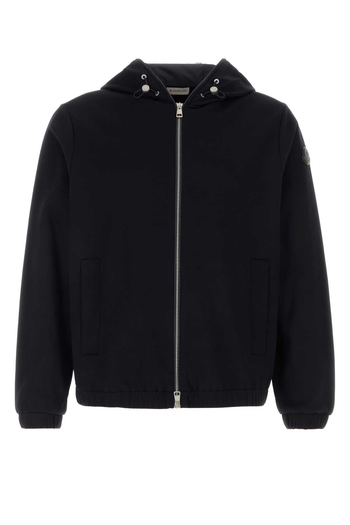 Midnight blue cotton blend sweatshirt L10918G0002289B5F779 (Moncler / ニット・セーター・カーディガン ) | Moncler (モンクレール)