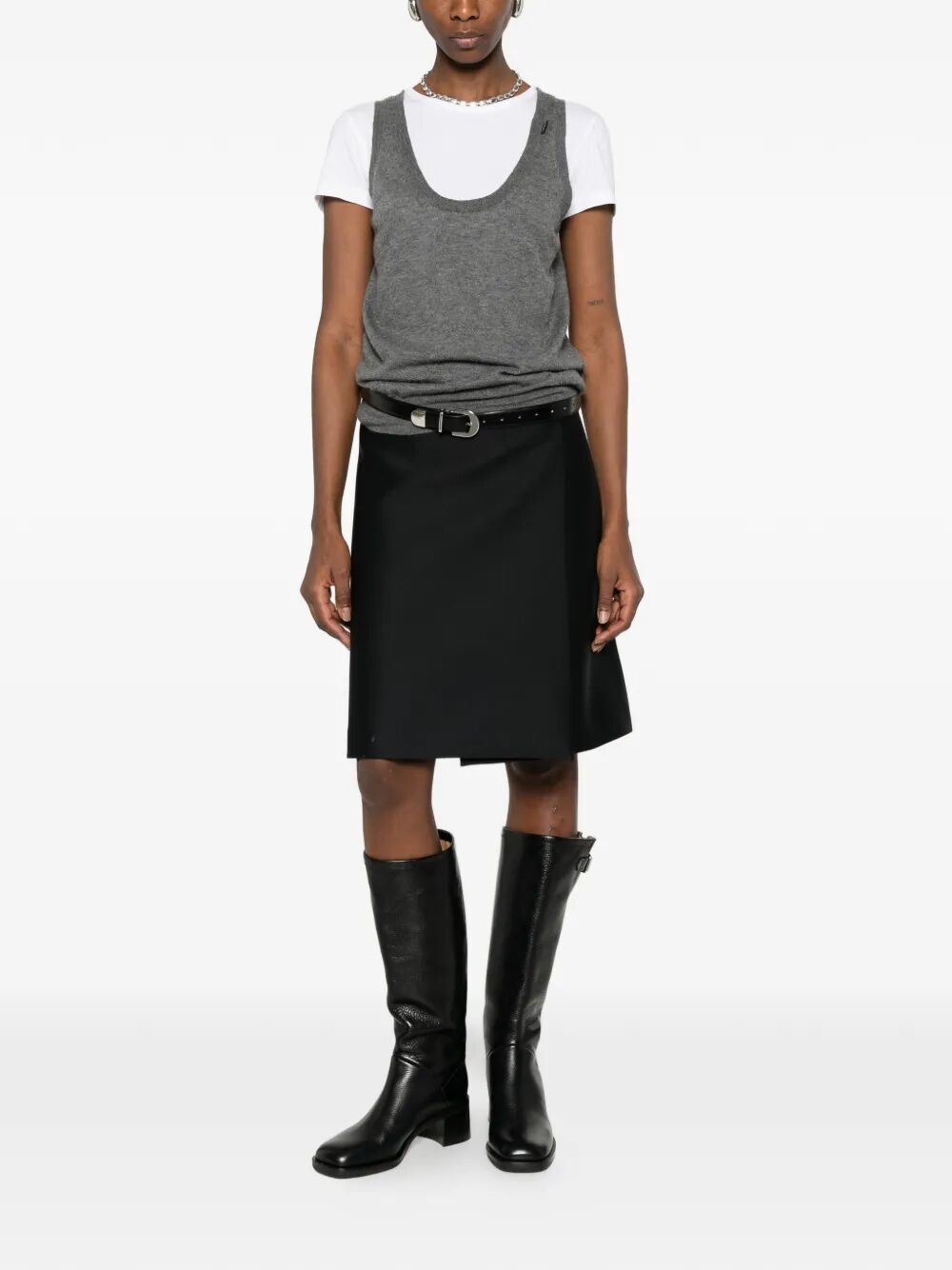 ROUND NECK CASHMERE VEST P29C14SOOO19VKF0480 (Prada / ベスト ) | Prada (プラダ)(2)