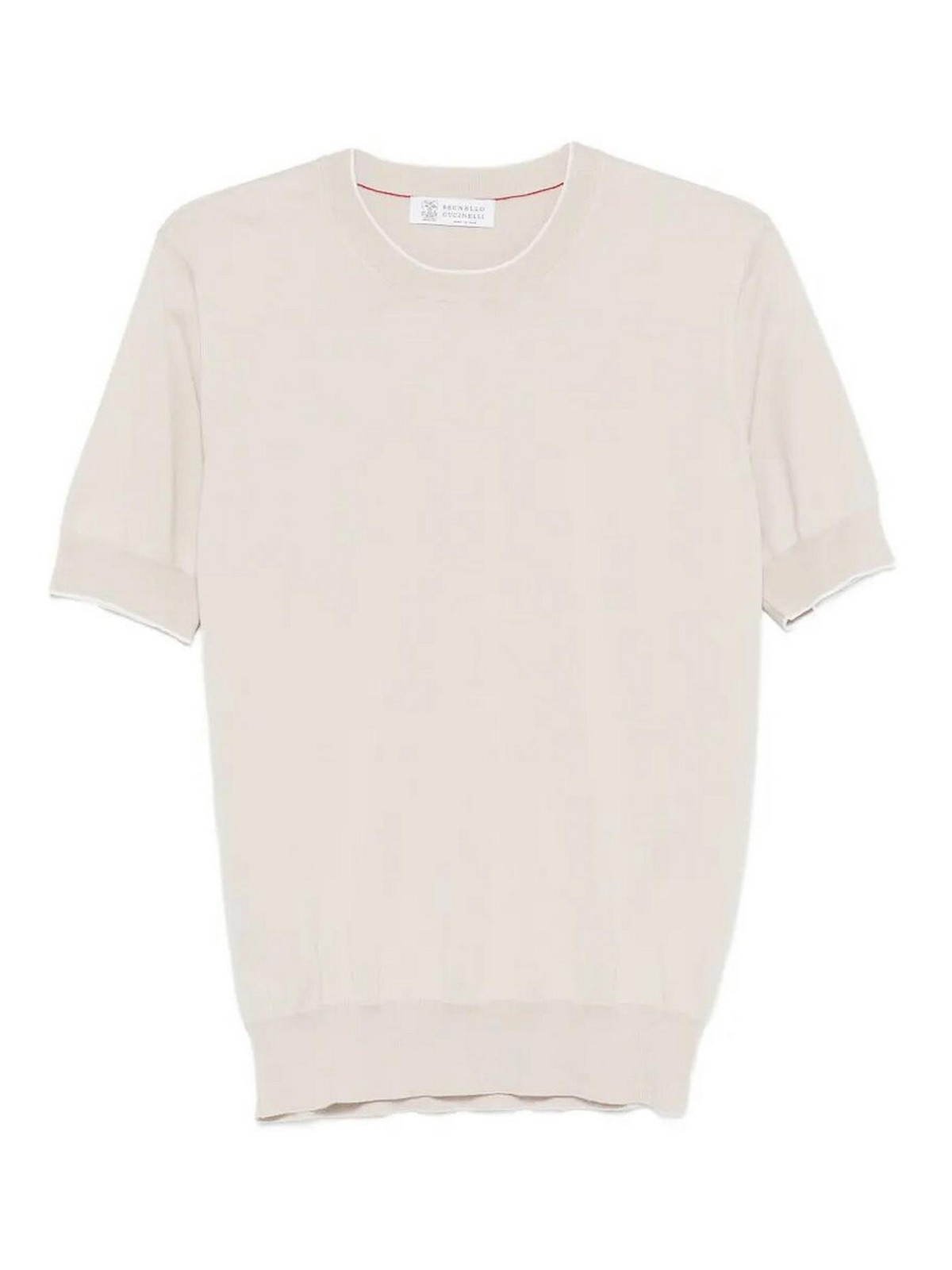 Cotton Lightweight Knit T-Shirt M29805200CBD04 (Brunello Cucinelli / ニット・セーター・カーディガン ) | Brunello Cucinelli (ブルネロ・クチネリ)