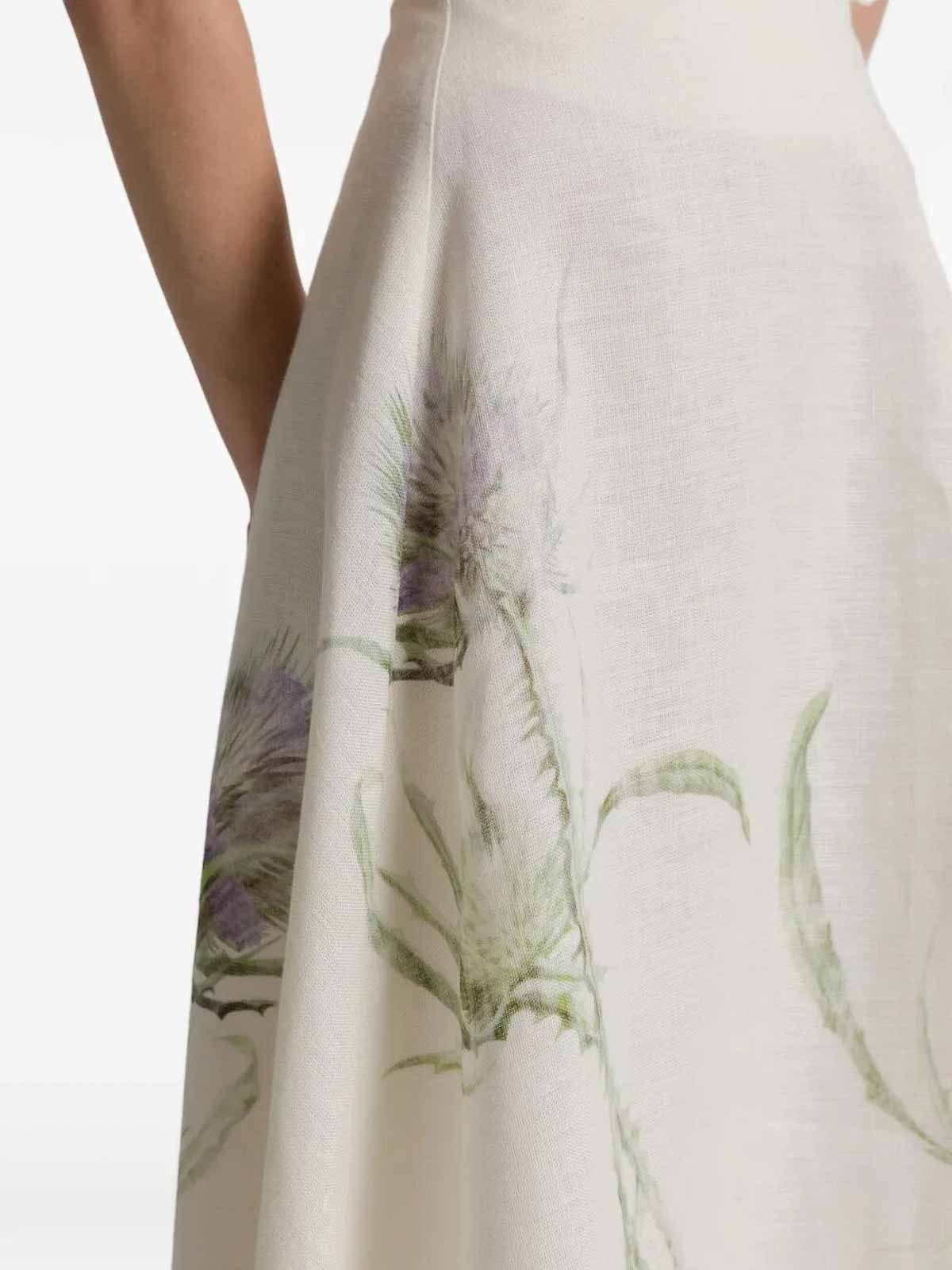 Linen Skirt 010916523888 (ALBERTA FERRETTI / スカート ) | ALBERTA FERRETTI (アルベルタ フェレッティ)(2)