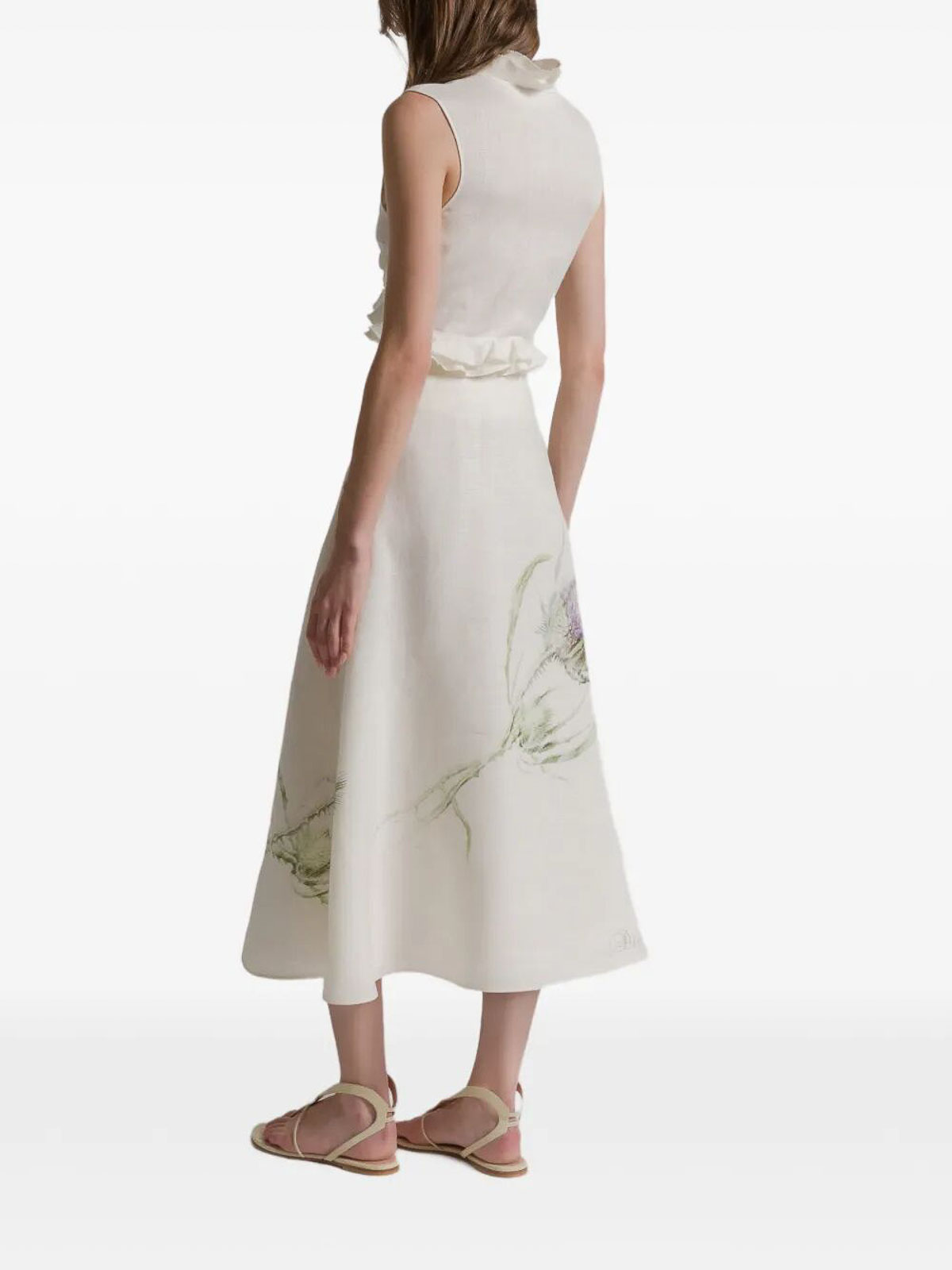 Linen Skirt 010916523888 (ALBERTA FERRETTI / スカート ) | ALBERTA FERRETTI (アルベルタ フェレッティ)(3)