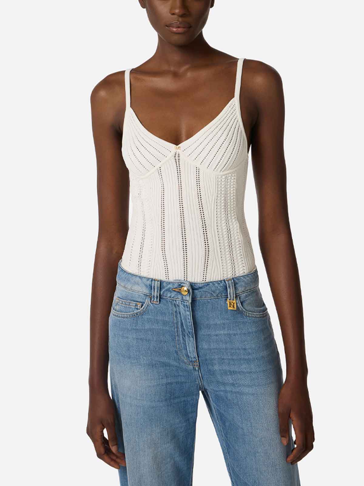 Tricot Body BK85B62E2360 (Elisabetta Franchi / ボディスーツ ) | Elisabetta Franchi (エリザベッタ フランキ)(2)