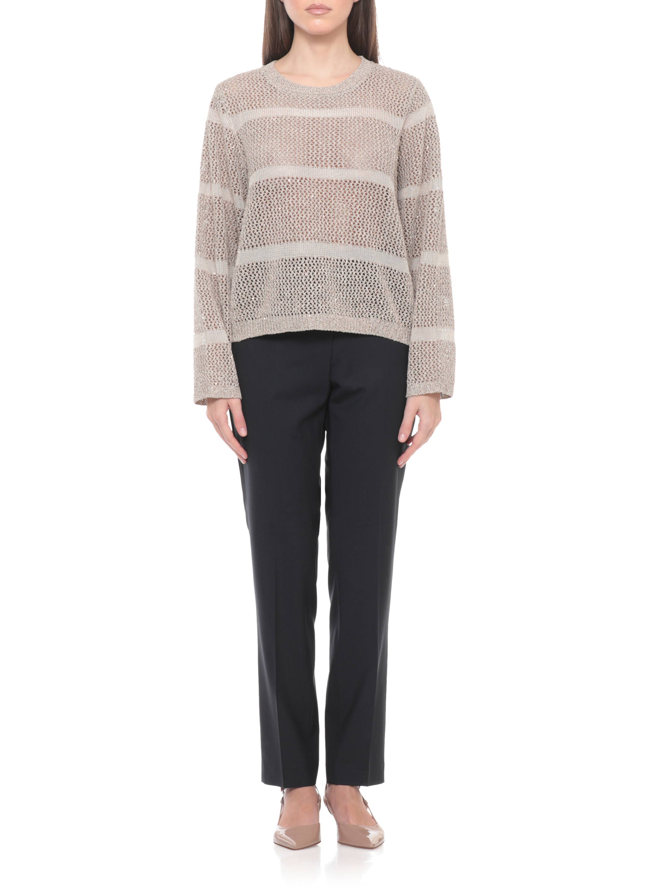 Panicale Sweaters Golden D380931G38D41B0275 (PANICALE / ニット・セーター・カーディガン ) | PANICALE (パニカーレ)(2)